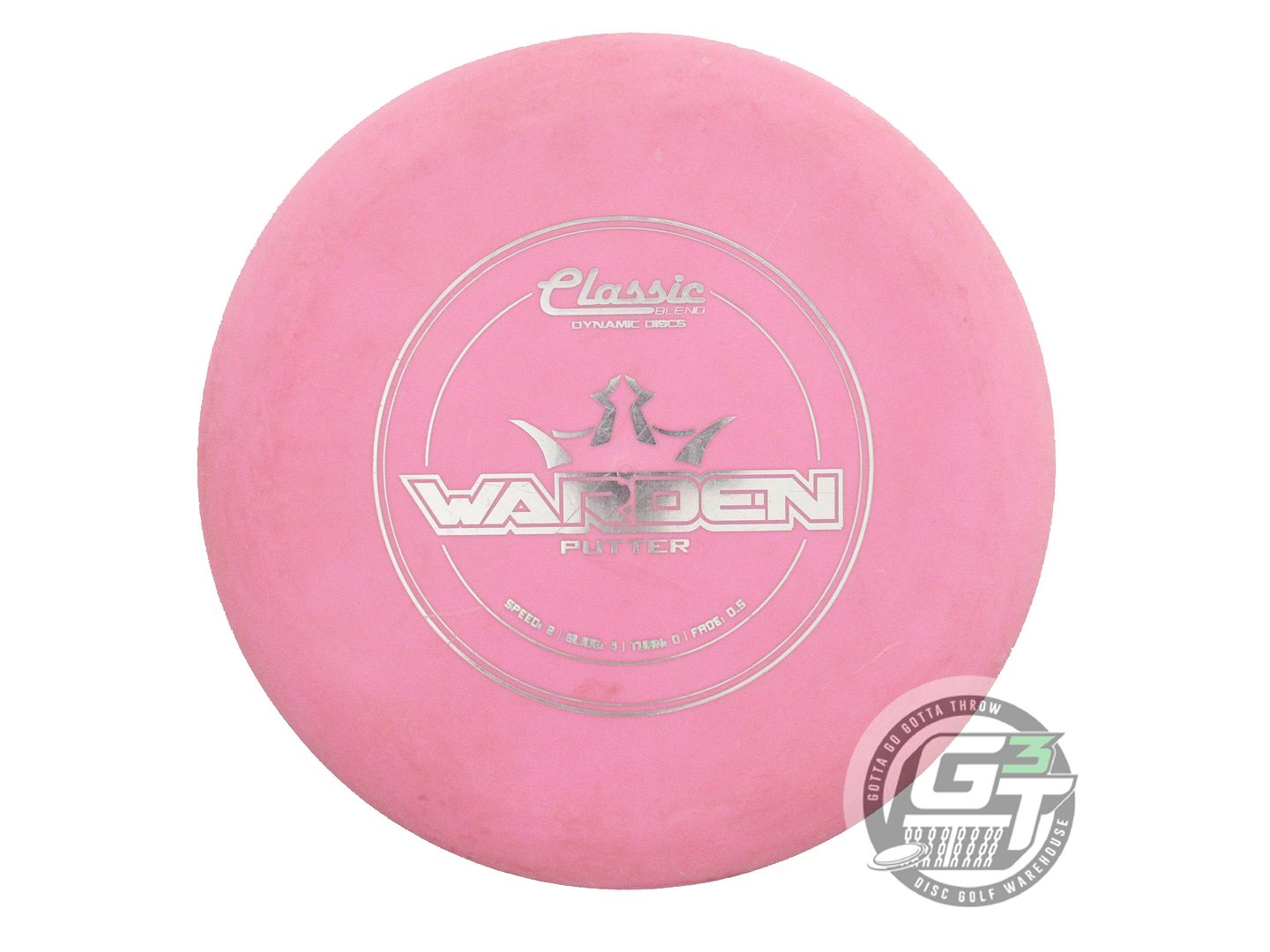USED Dynamic Discs Classic Blend Warden 175g Pink Silver Foil Putter Golf Disc