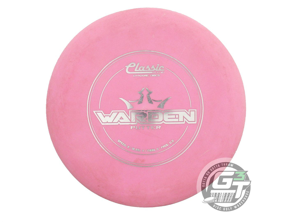 USED Dynamic Discs Classic Blend Warden 175g Pink Silver Foil Putter Golf Disc