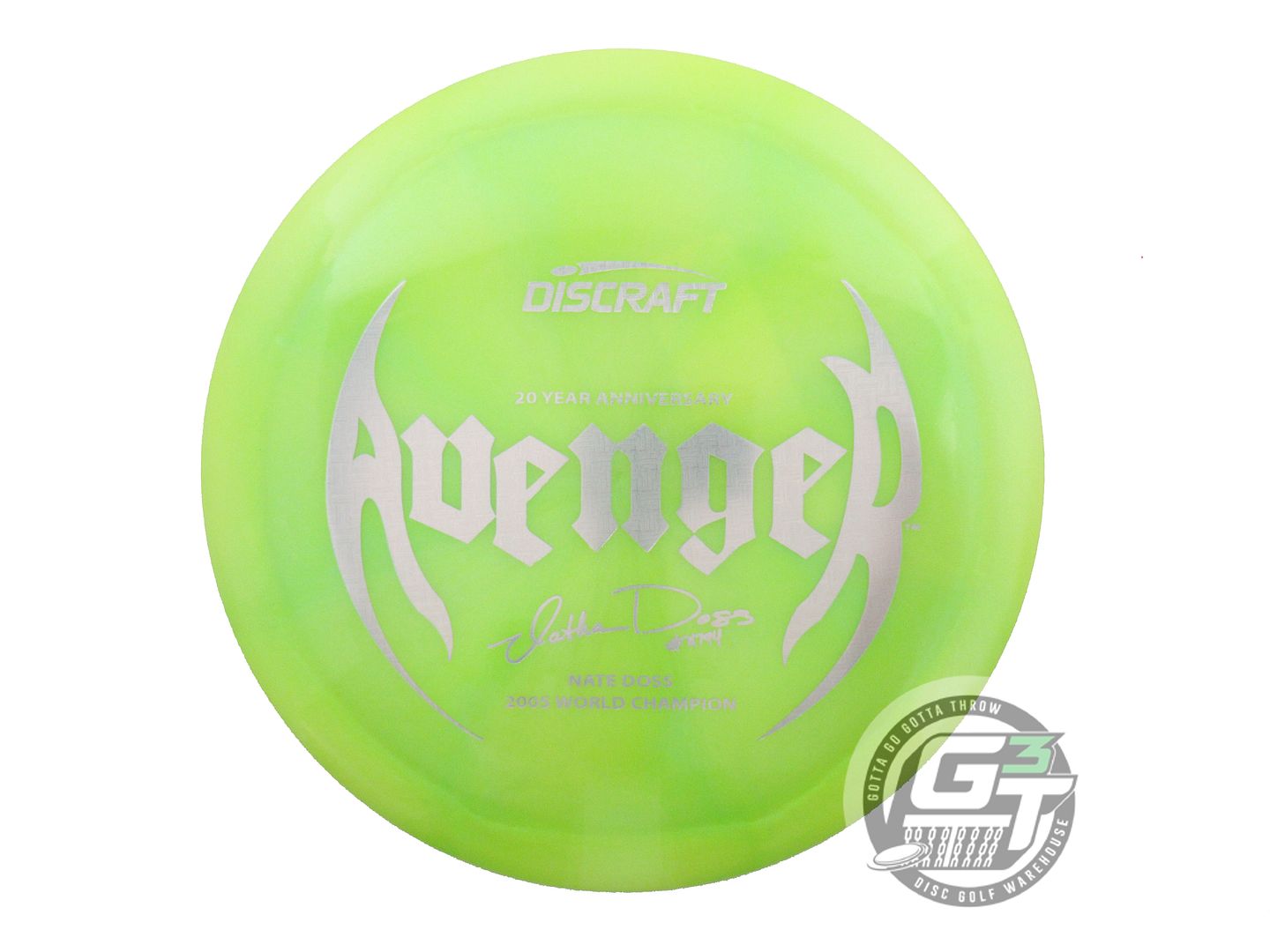 Discraft Limited Edition 20-Year Anniversary ColorShift Swirl Elite Z Avenger [Nate Doss 1X] Distance Driver Golf Disc (Individually Listed)