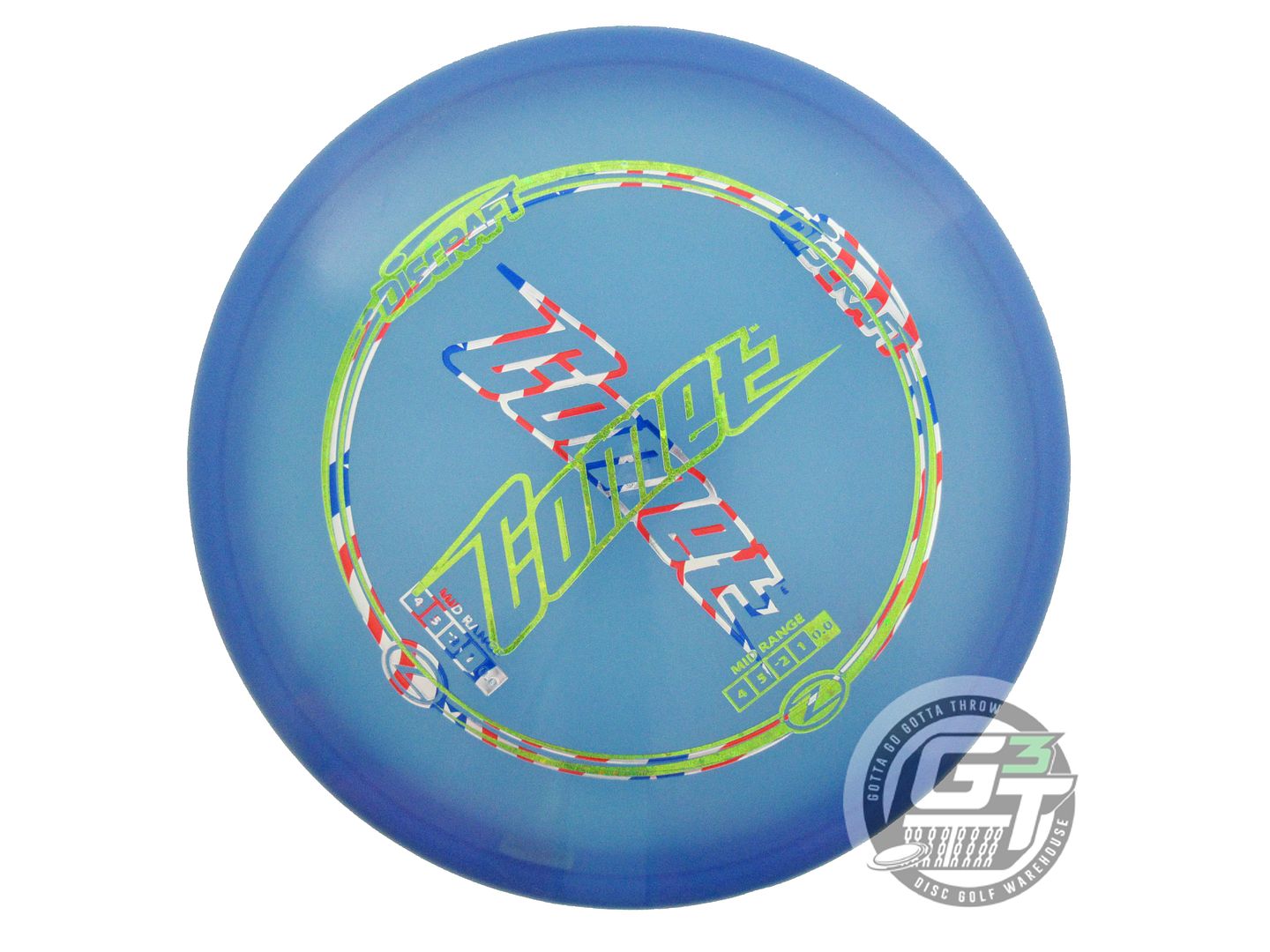 NOS Discraft X-OUT Z Comet 177g Blue Midrange Golf Disc