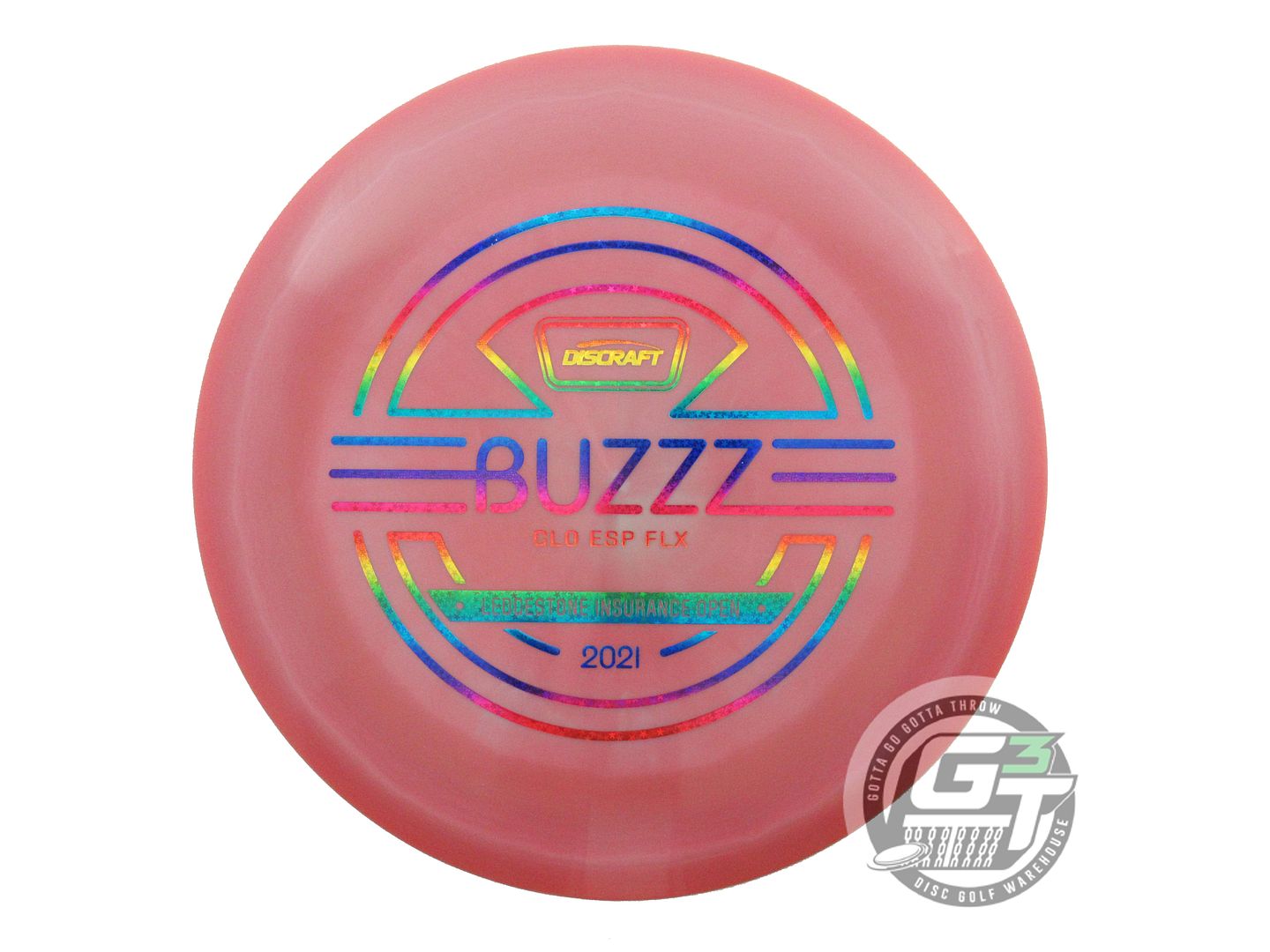 USED Discraft [LEDGESTONE] Glo ESP FLX Buzzz 173g Red-Mint Midrange Disc