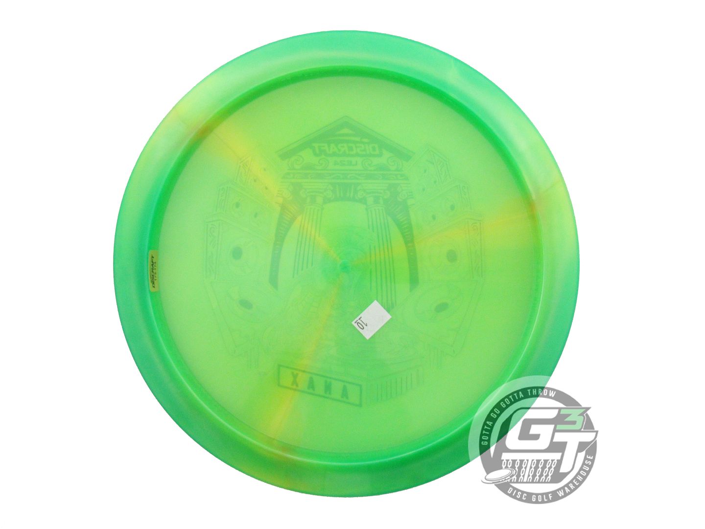 NOS Discraft [LEDGESTONE] Swirly Z Anax 175g Green-Yellow Driver Golf Disc