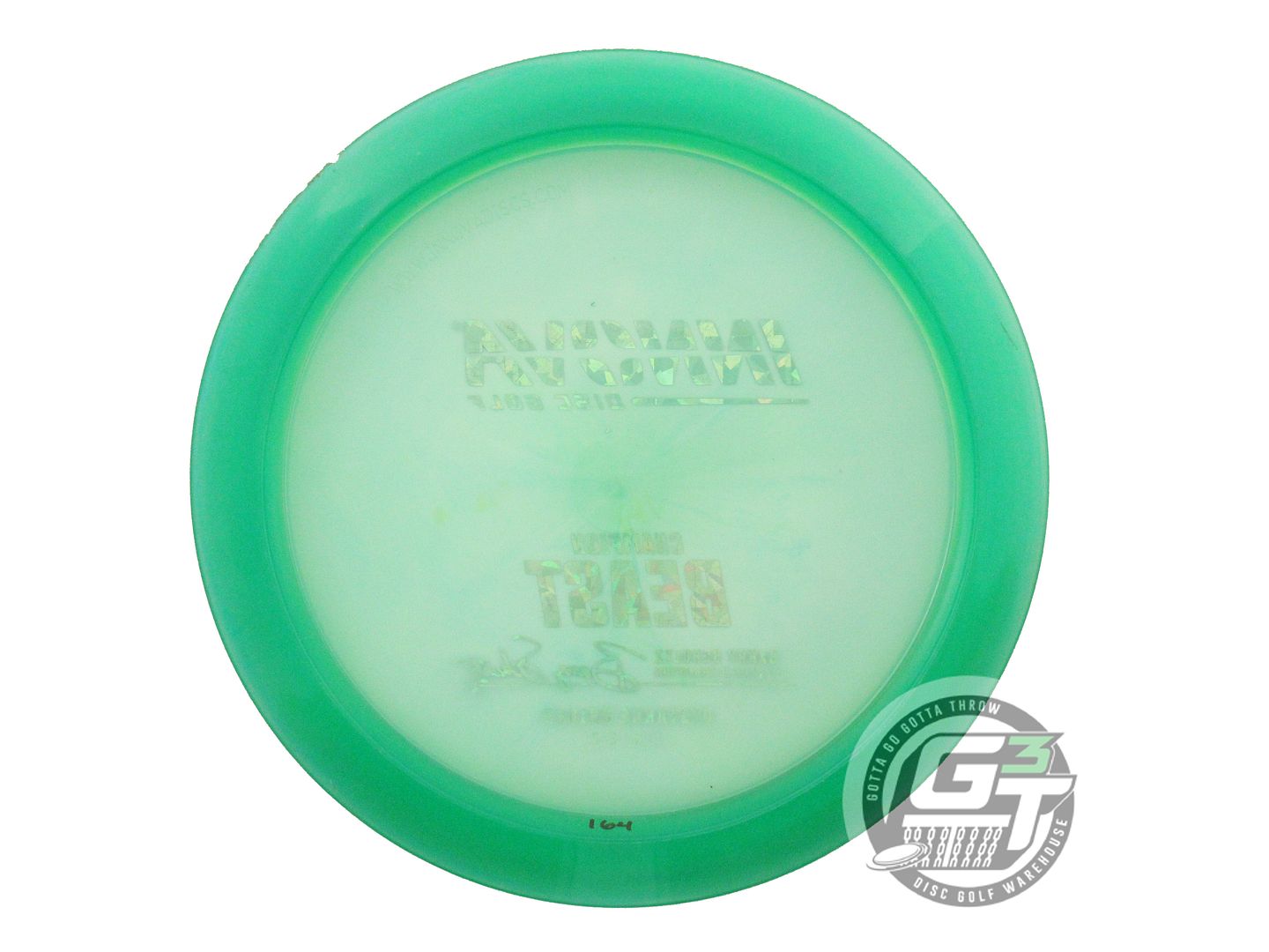 USED Innova Champion Beast 164g Green Silver Shatter Foil Distance Driver Disc