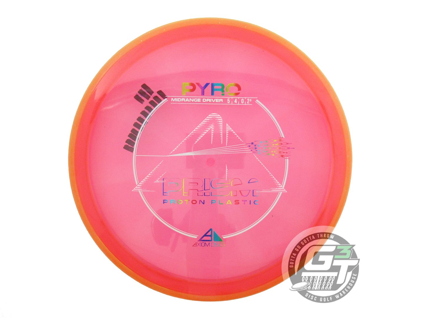 USED Axiom Discs Prism Proton Pyro 178g Pink Marigold Rim Midrange Golf Disc