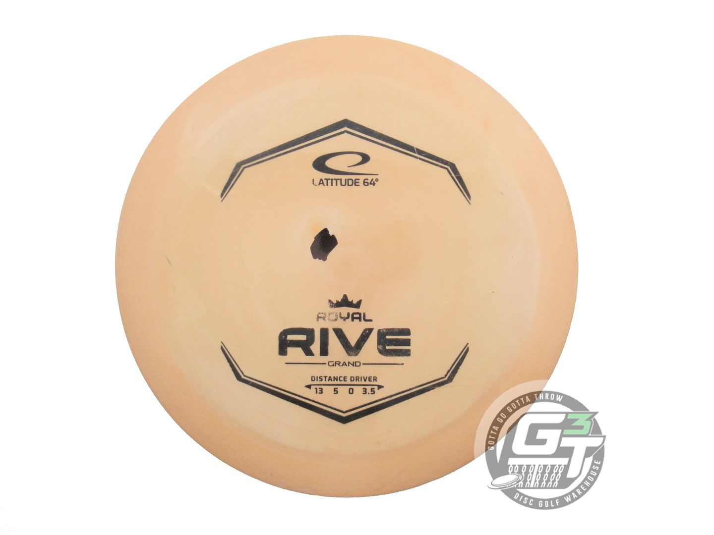 USED Latitude 64 Royal Grand Rive 173g Peach Black Stamp Distance Driver Disc