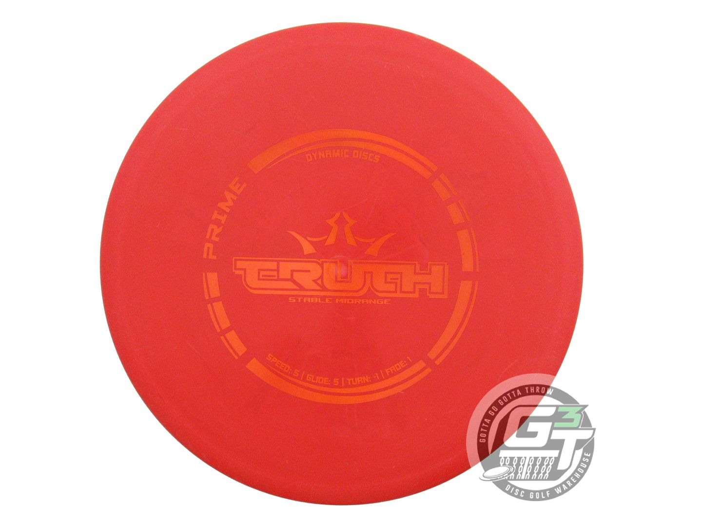 USED Dynamic Discs Prime Truth 169g Red Orange Foil Midrange Golf Disc