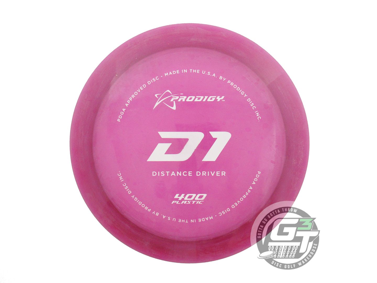 USED Prodigy Discs 400 D1 173g Pink White Stamp CHALKY Distance Driver Golf Disc