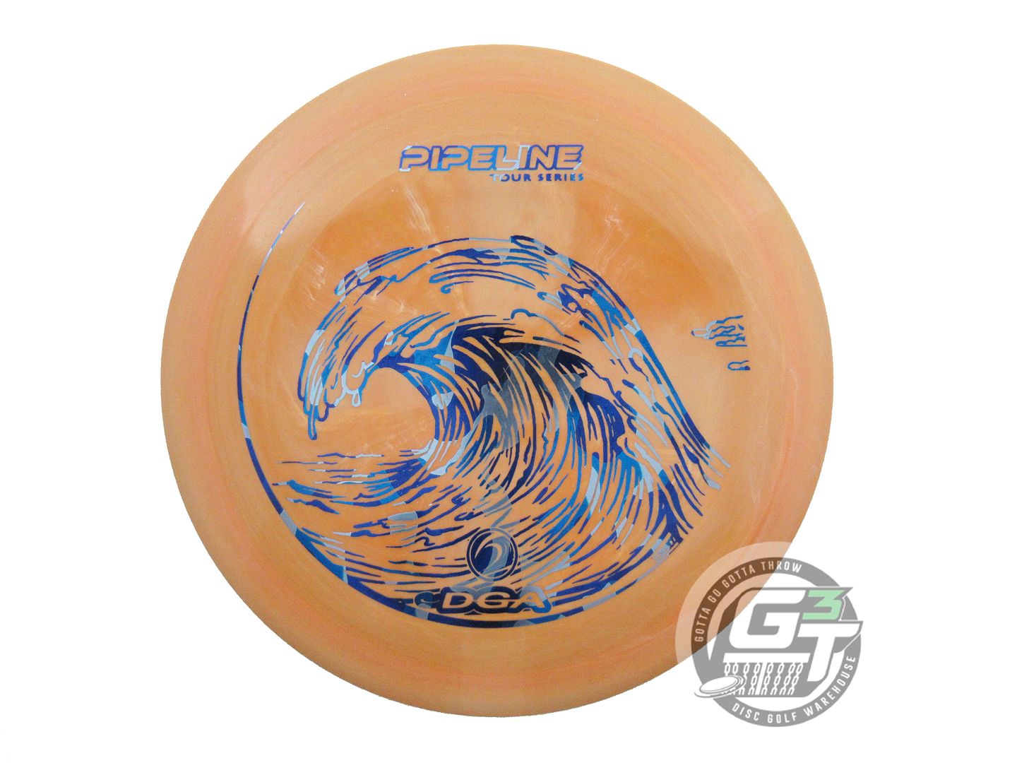 USED DGA ProLine Flex Pipeline 175g Orange Blue Camo Foil Fairway Driver Disc