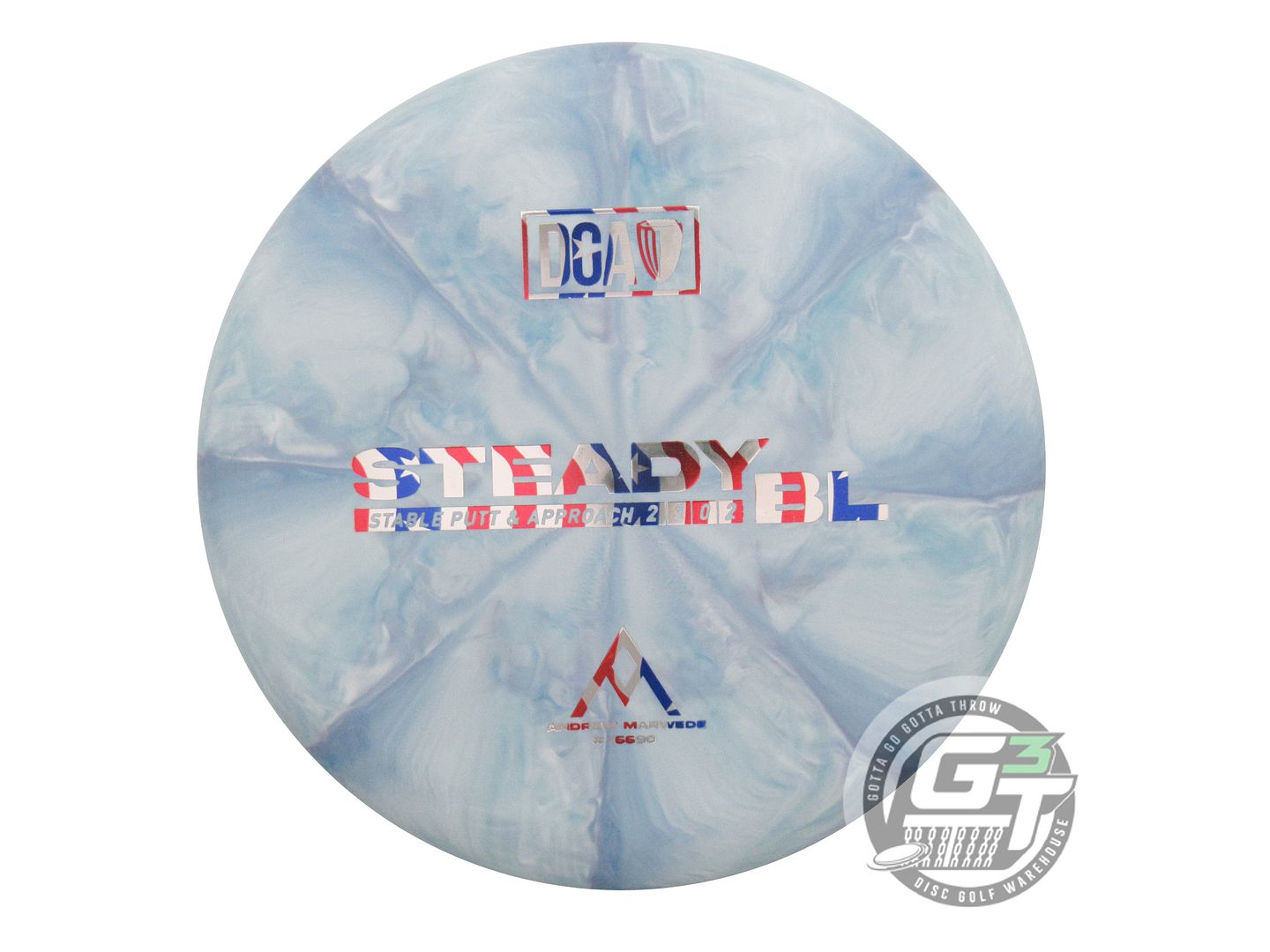 DGA Limited Edition Andrew Marwede Swirl D-Line Stone Steady BL Putter Golf Disc (Individually Listed)