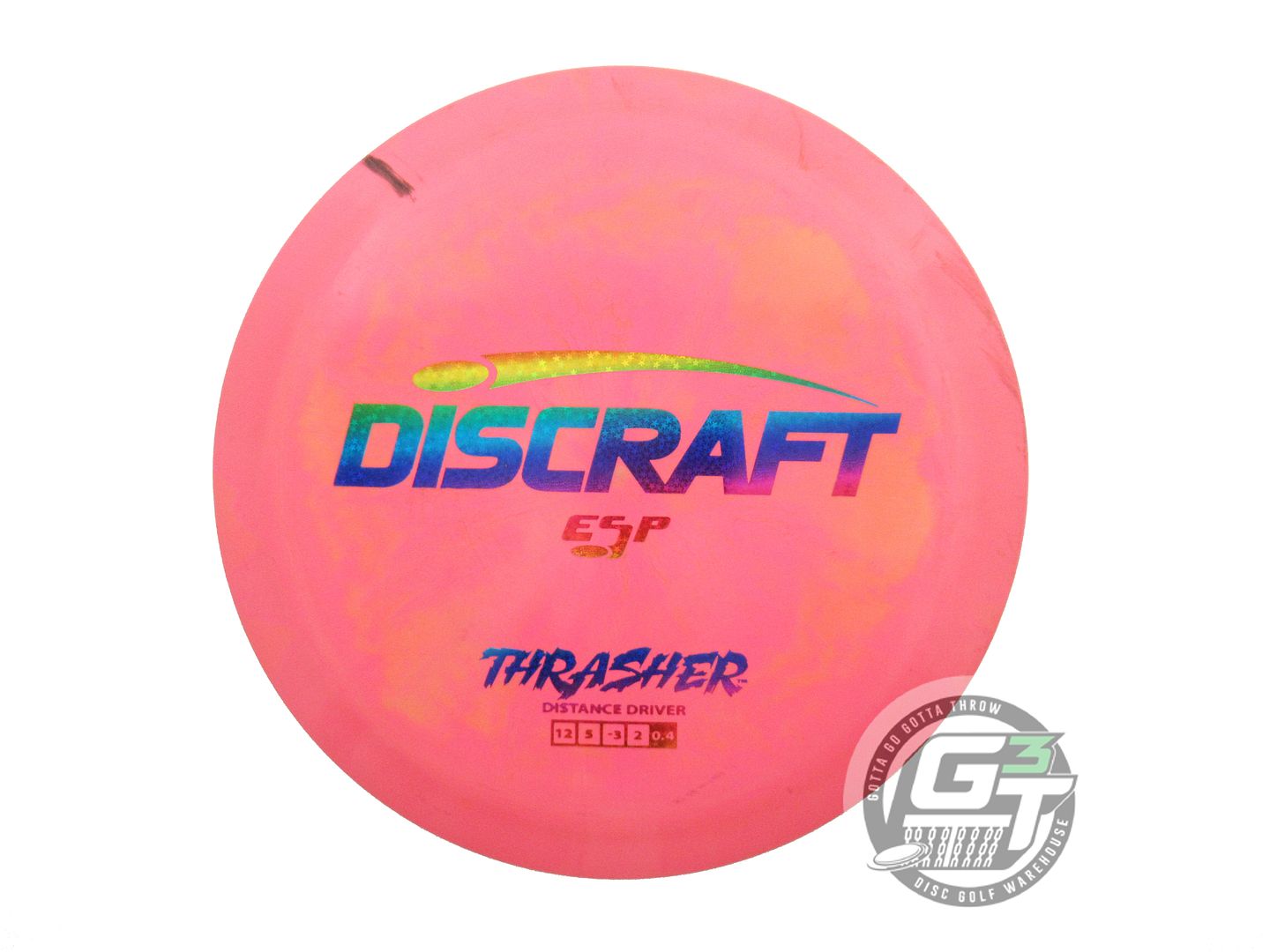 USED Discraft ESP Thrasher 175g Pink-Orange Rainbow Star Distance Driver Disc