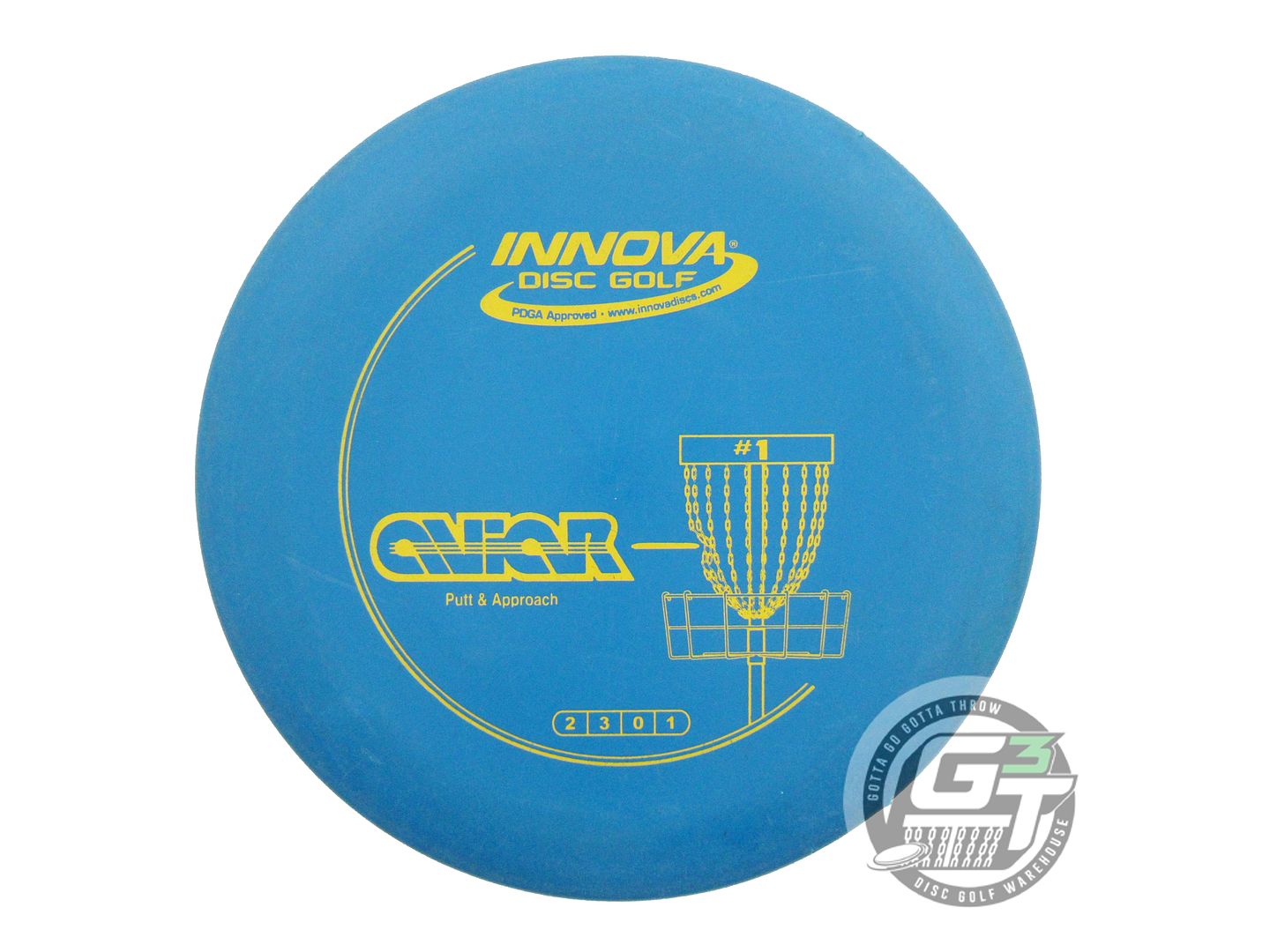 USED Innova DX Aviar 149g Blue Yellow Stamp Putter Golf Disc