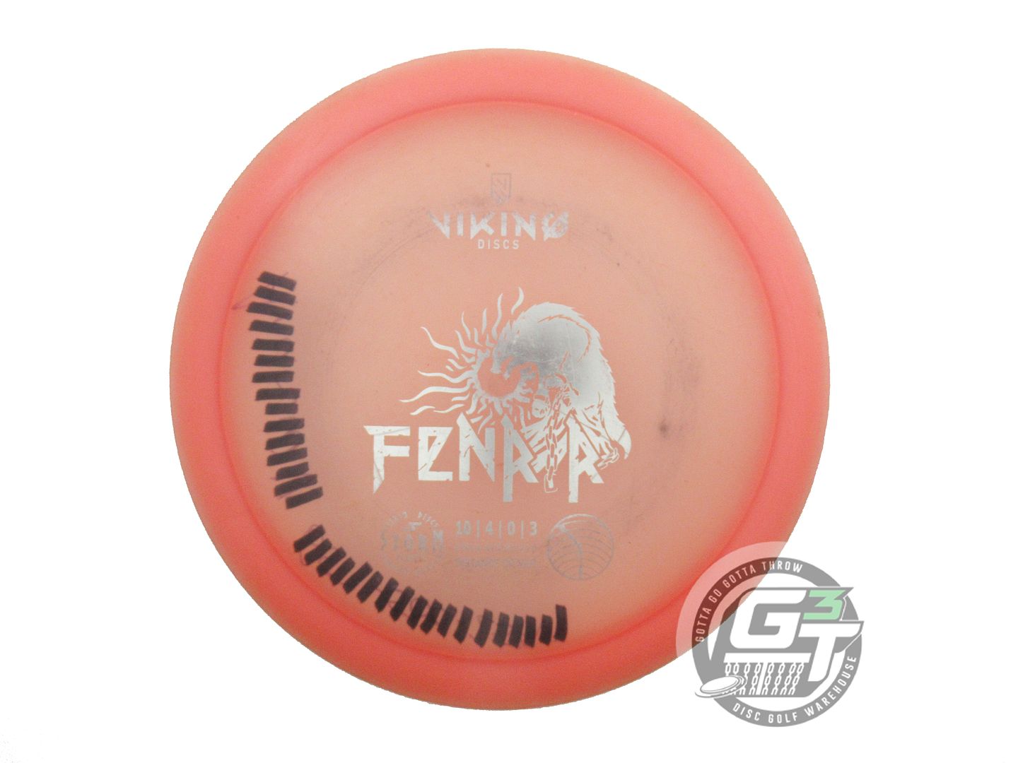 USED Viking Discs Storm Fenrir 175g Pink Silver Foil Distance Driver Golf Disc