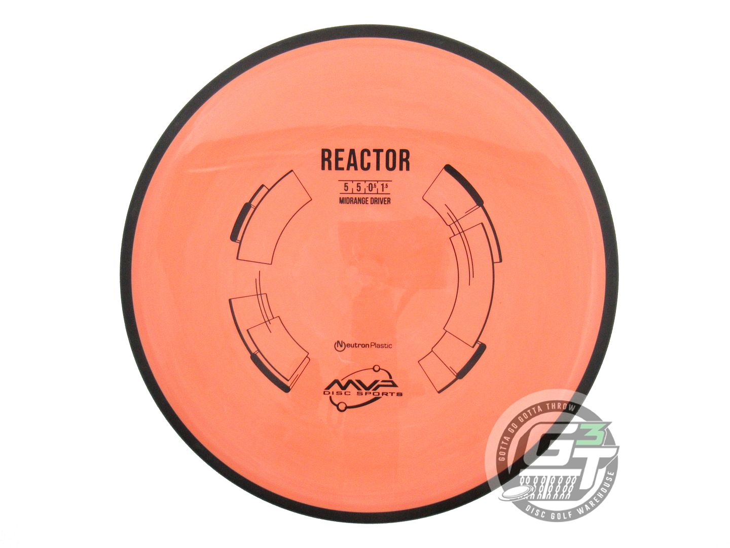 USED MVP Disc Sports Neutron Reactor 176g Peach Midrange Golf Disc