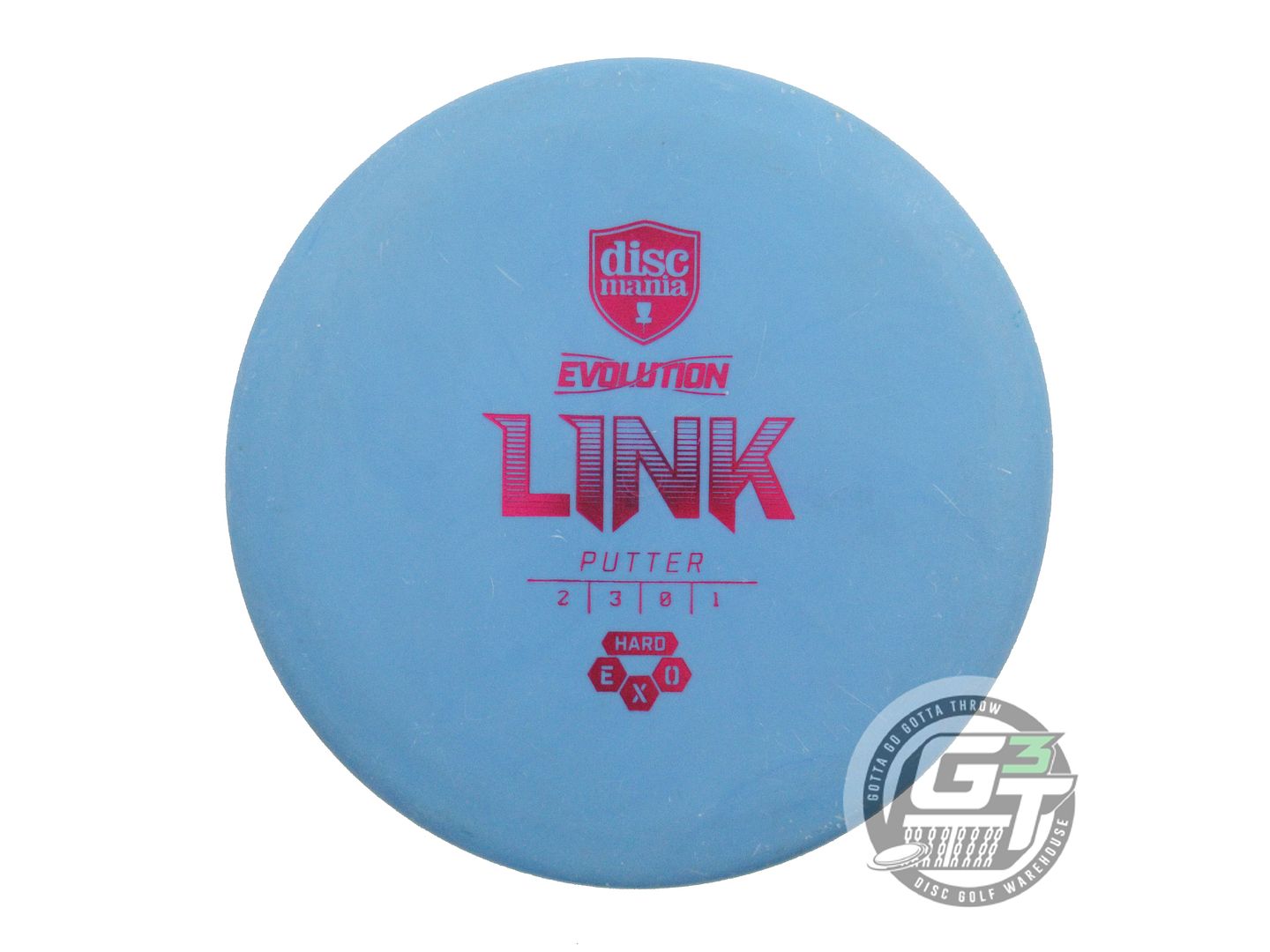 USED DiscMania EXO Hard Link 176g Blue Purple Foil Putter Golf Disc
