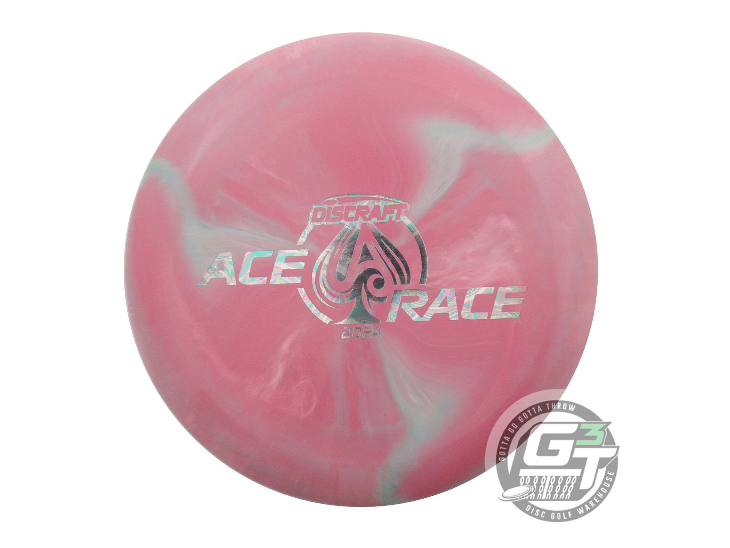 USED Discraft [ACE RACE] ESP Prototype 176g Pink-Seafoam Putter Golf Disc