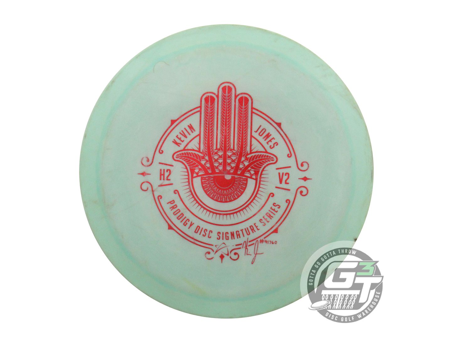 USED Prodigy Discs [JONES] 750 Spectrum H2 V2 178g Seafoam Red Foil Driver Disc
