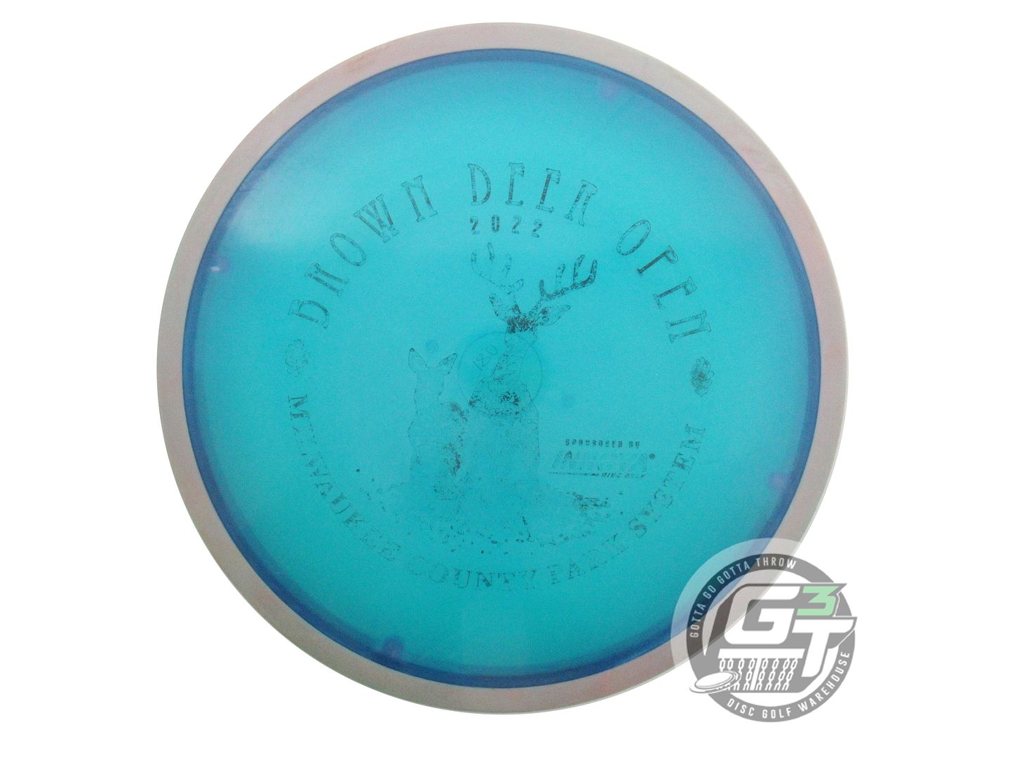 USED Innova Champion Atlas 180g Blue Black Stamp Lilac Rim Midrange Golf Disc