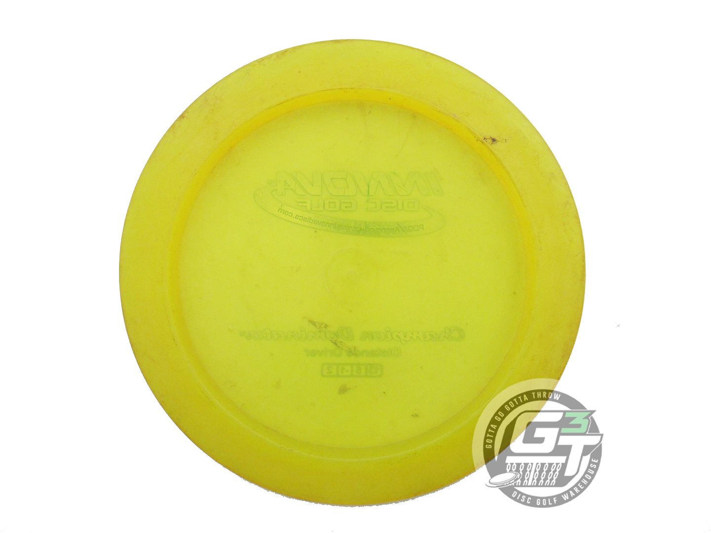 USED Innova Champion Dominator 175g Yellow Green Foil Distance Driver Golf Disc