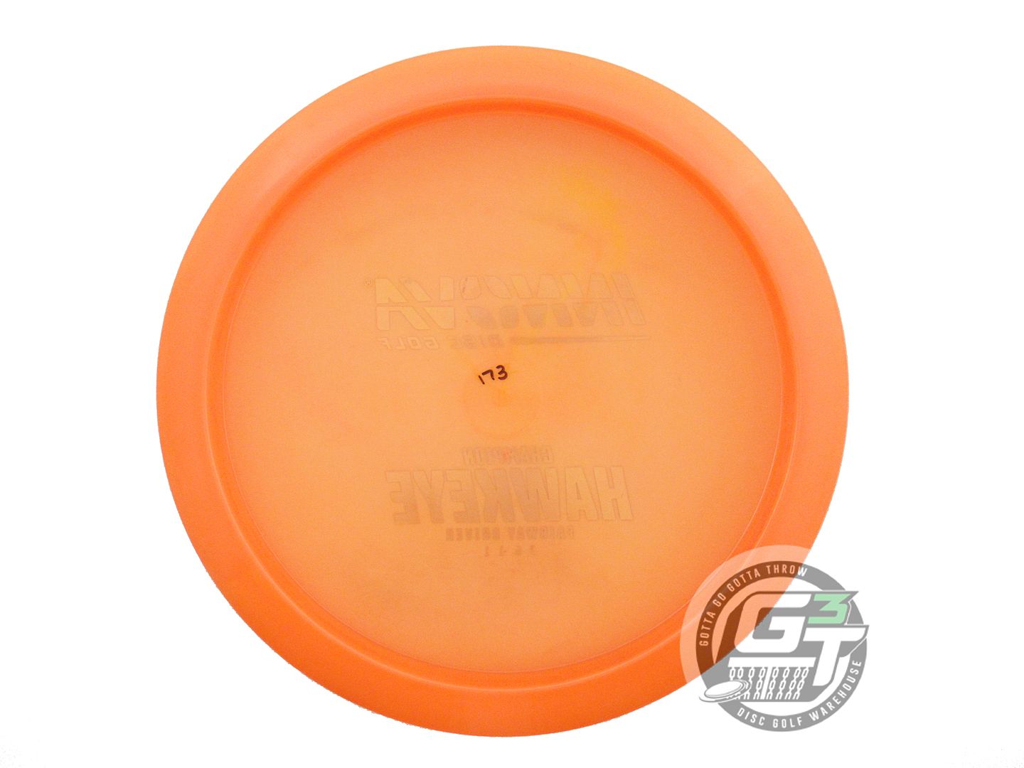 USED Innova Champion Hawkeye 173g Orange Brown Swirl Foil Fairway Driver Disc