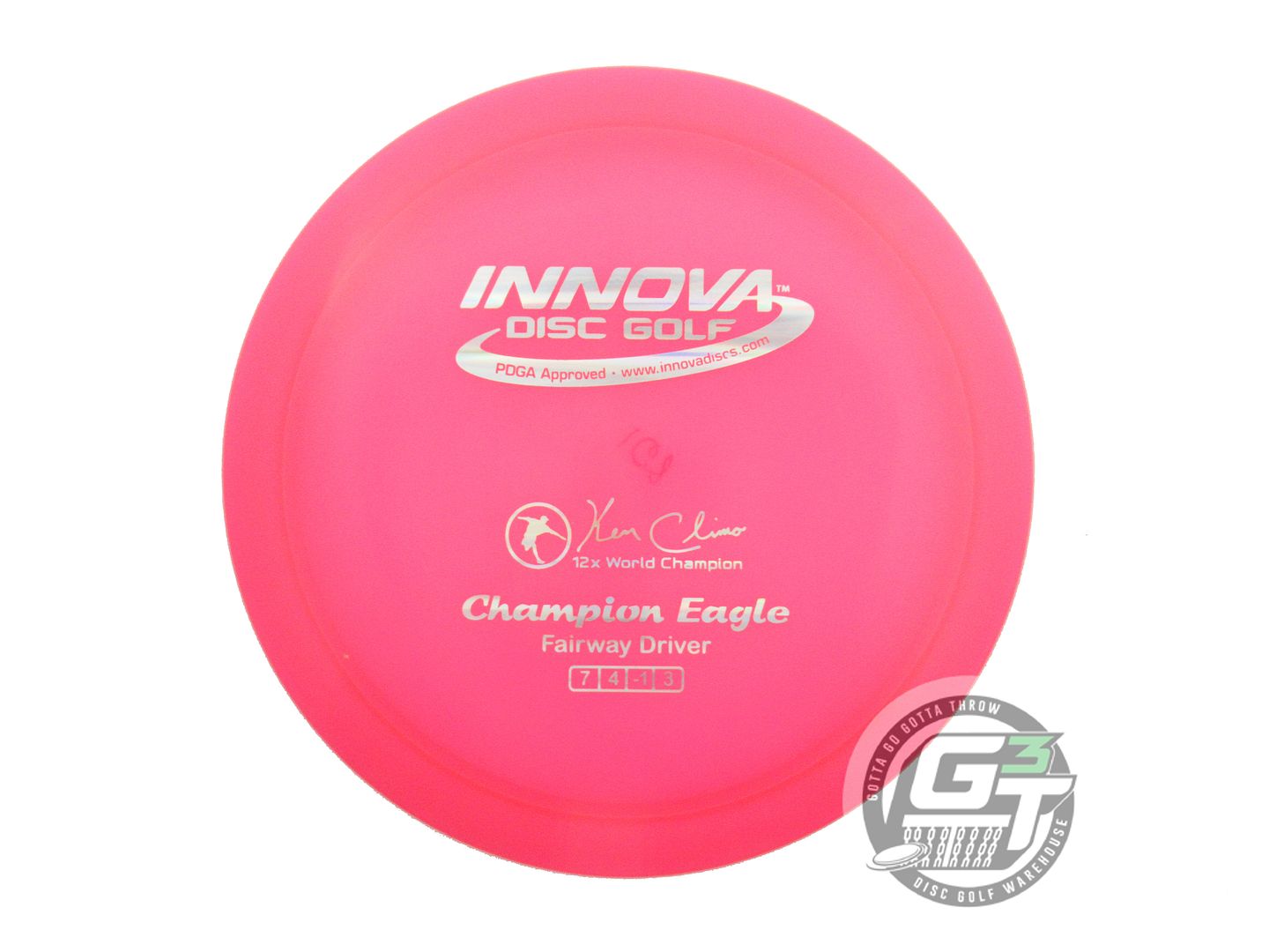 NOS Innova Champion Eagle 168g Pink Silver Holo Foil A Fairway Driver Golf Disc