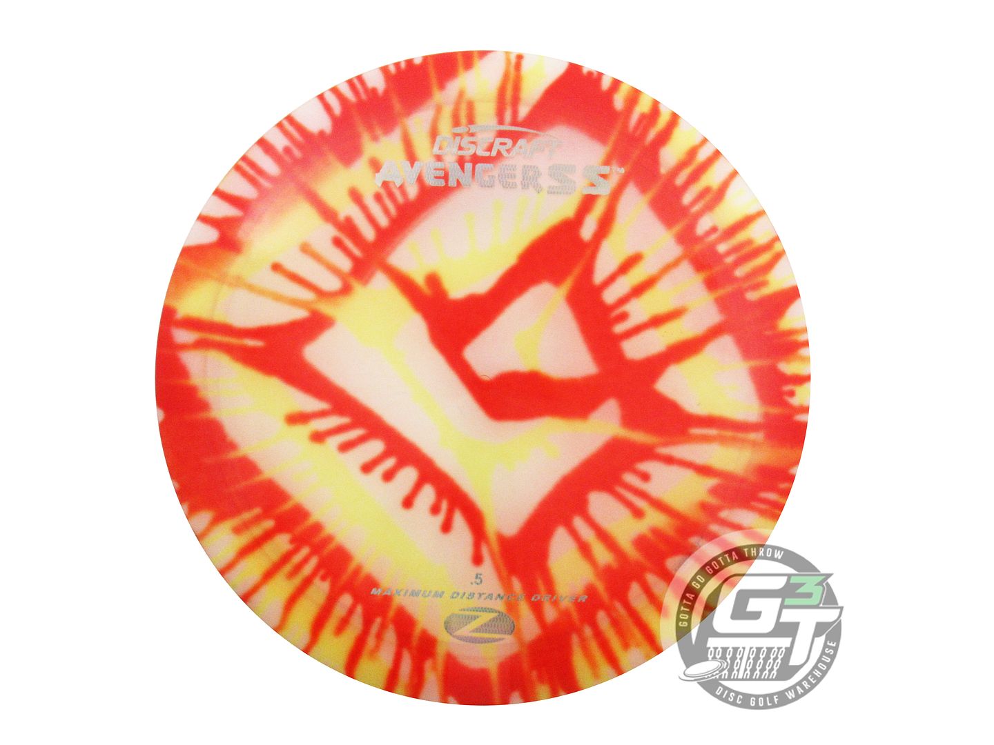 NOS Discraft FlyDye Z Avenger SS 177g Spiral Burst Distance Driver Golf Disc