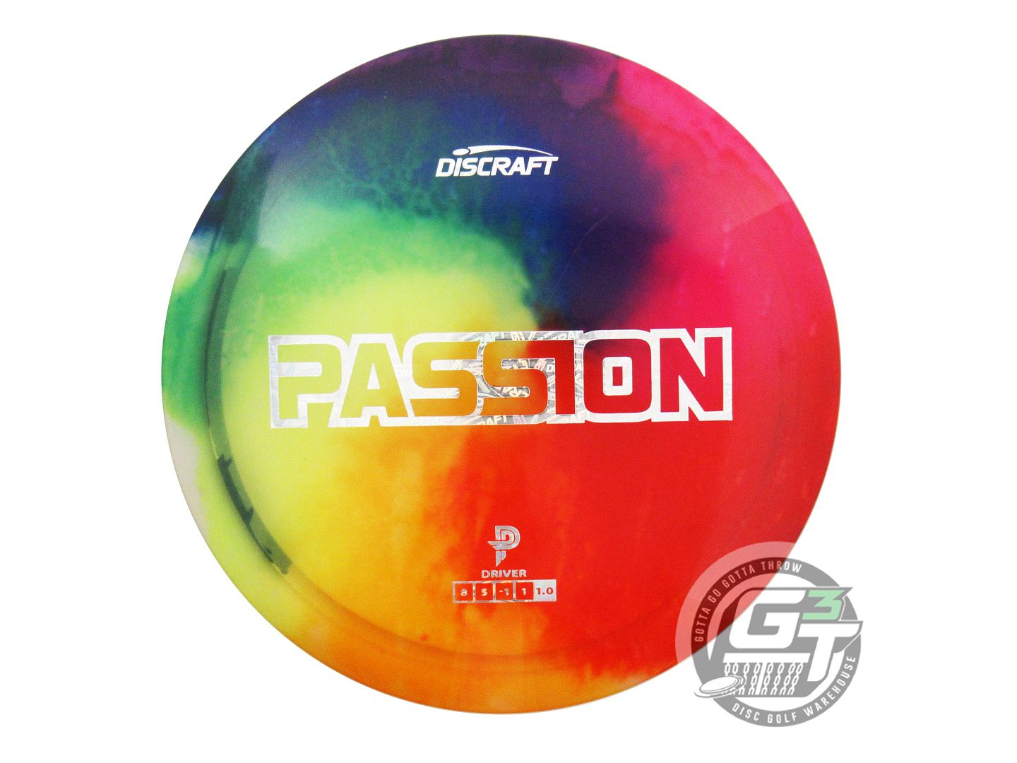 USED Discraft [PIERCE] Signature FlyDye Z Passion 172g Rainbow Driver Golf Disc