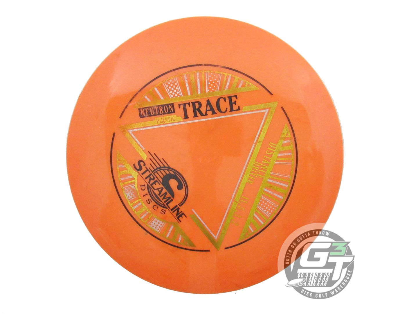 USED Streamline Discs Neutron Trace 175g Orange Distance Driver Golf Disc