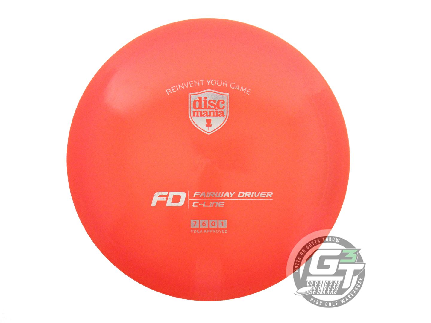 USED DiscMania C-Line FD 175g Orange Silver Foil Fairway Driver Golf Disc