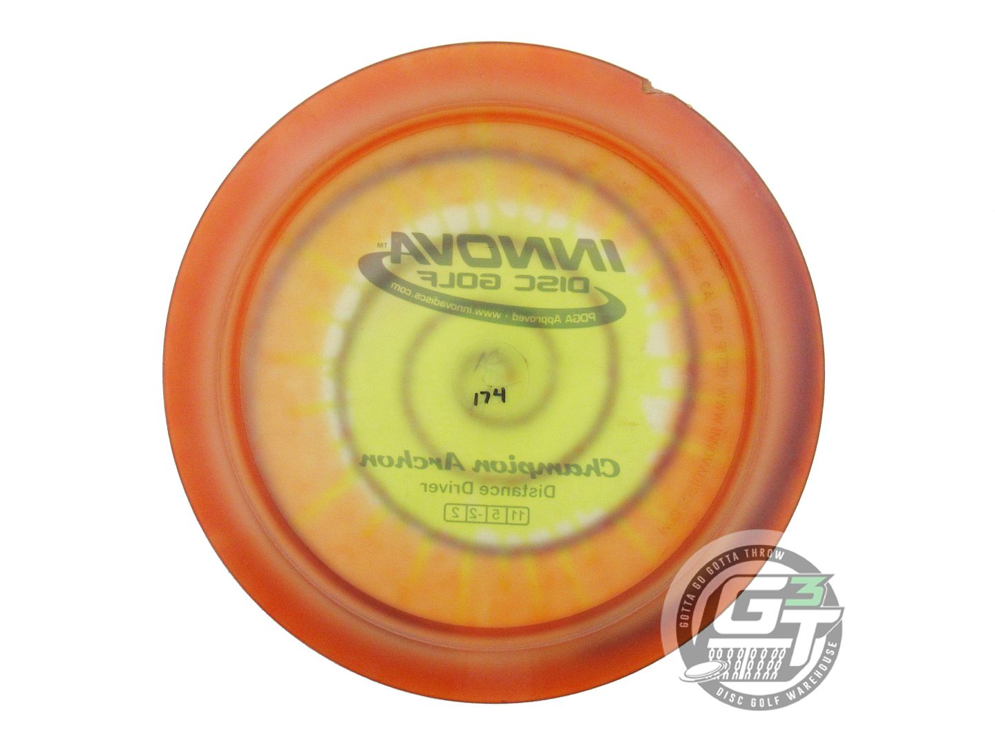 USED Innova I-DYE Champion Archon 174g Spiral Burst Distance Driver Golf Disc