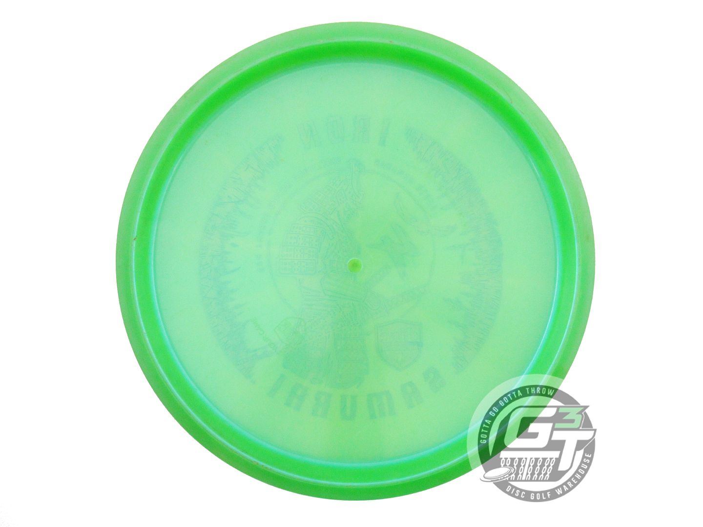 USED DiscMania IRON SAMURAI 4 Chroma MD3 177g Green Lilac Foil Midrange Disc