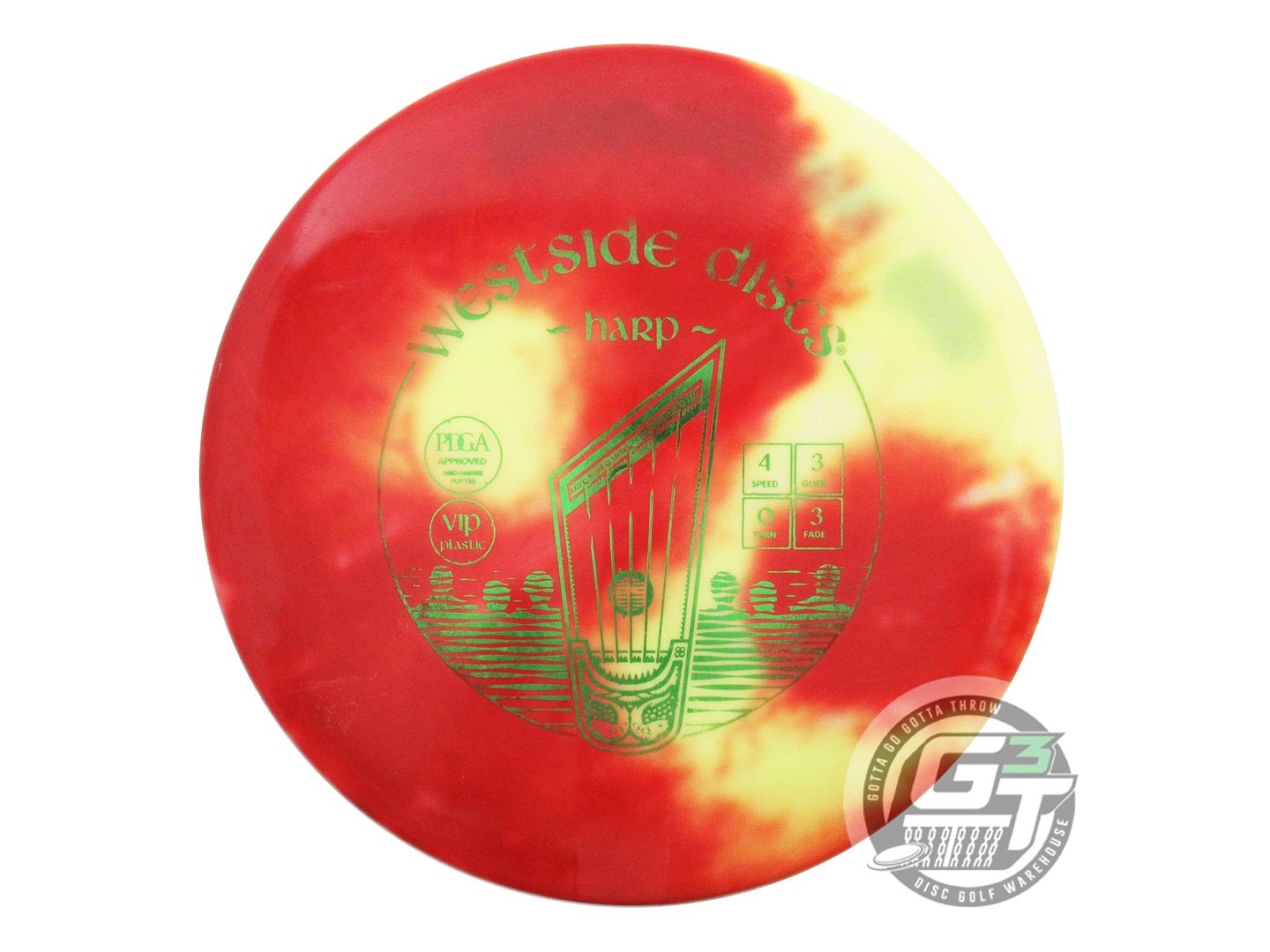 USED Westside Discs MyDye VIP Harp 174g Yin Yang Putter Golf Disc