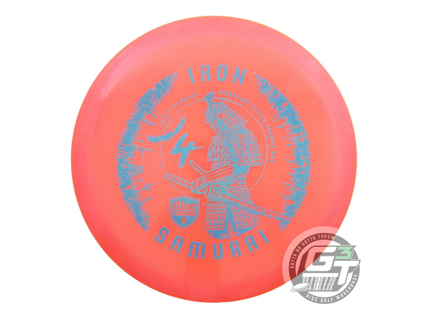 USED DiscMania IRON SAMURAI 4 Chroma MD3 177g Orange Blue Holo Midrange Disc