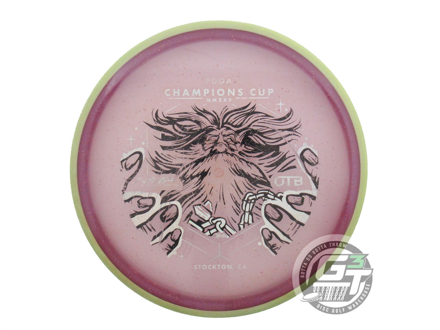 USED Axiom Discs [CHAMPIONS] Particle Glow Proton Hex 177g Lilac A Midrange Disc