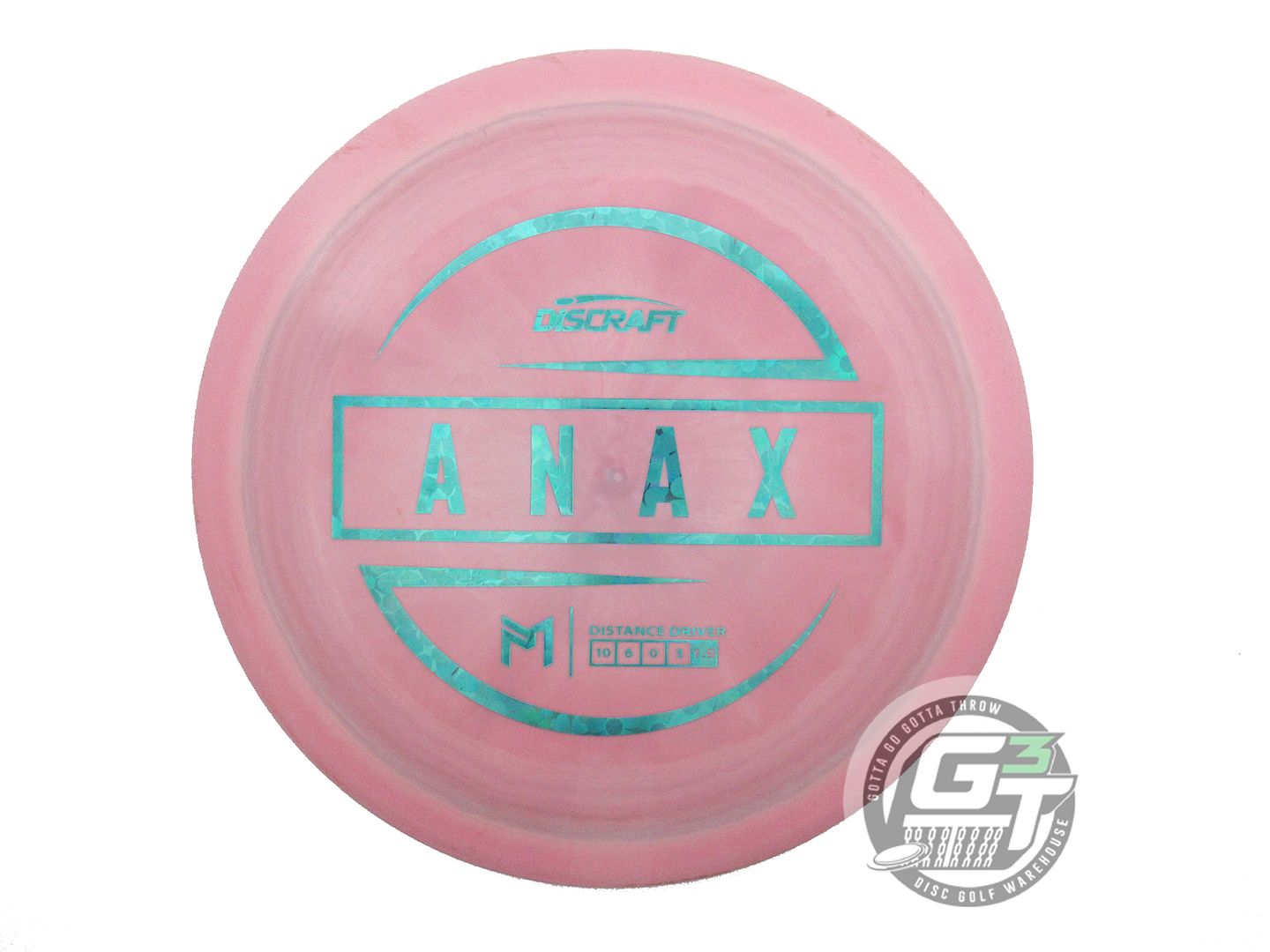 USED Discraft [McBETH] ESP Anax 173g Pink Teal Flower Foil Driver Golf Disc