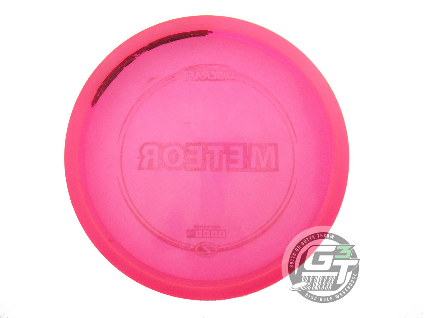 USED Discraft Z Meteor 180g Pink Brown Foil Midrange Golf Disc