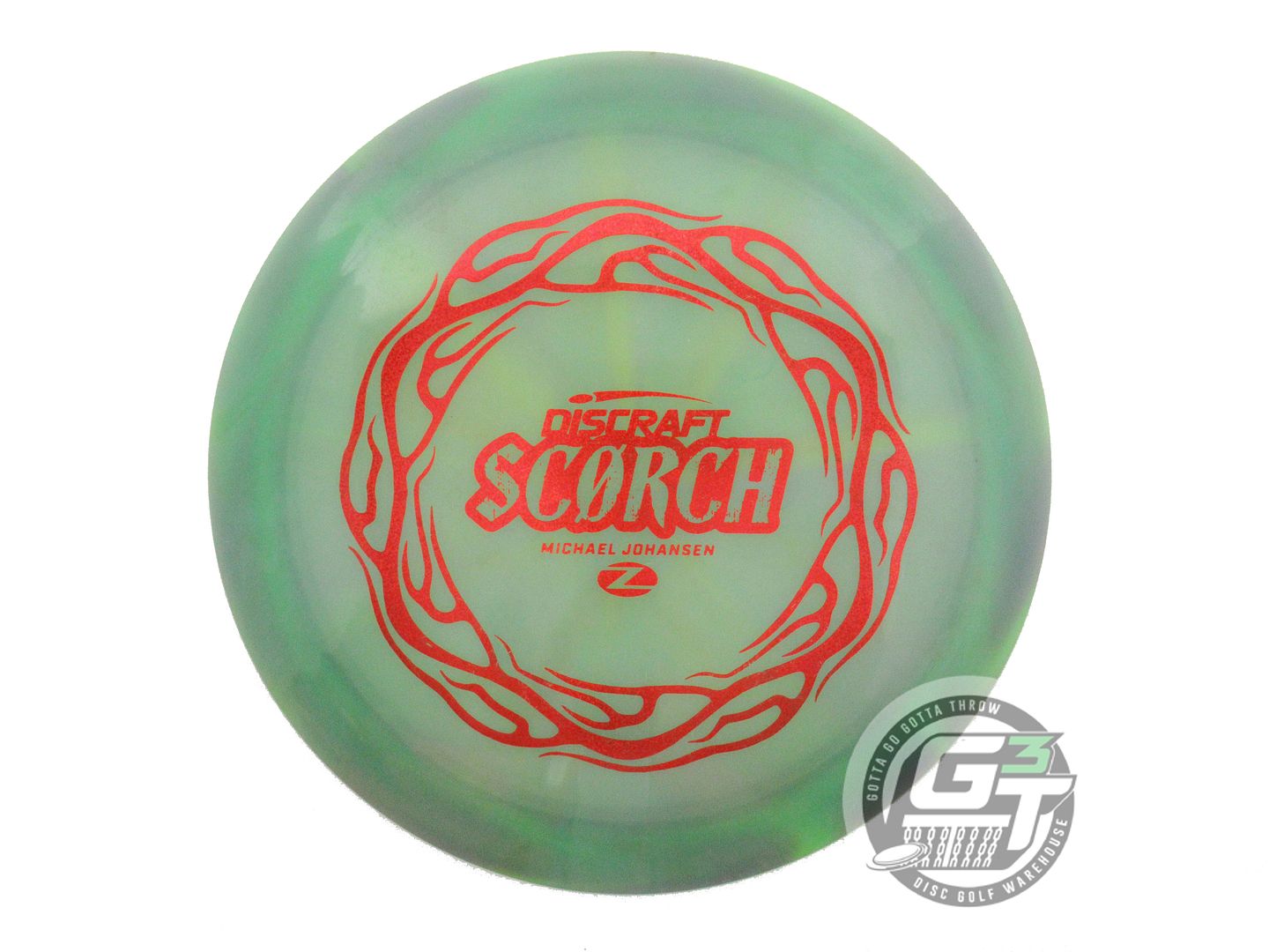 USED Discraft [JOHANSEN] Z Swirl Scorch 173g Green-Lime Driver Disc