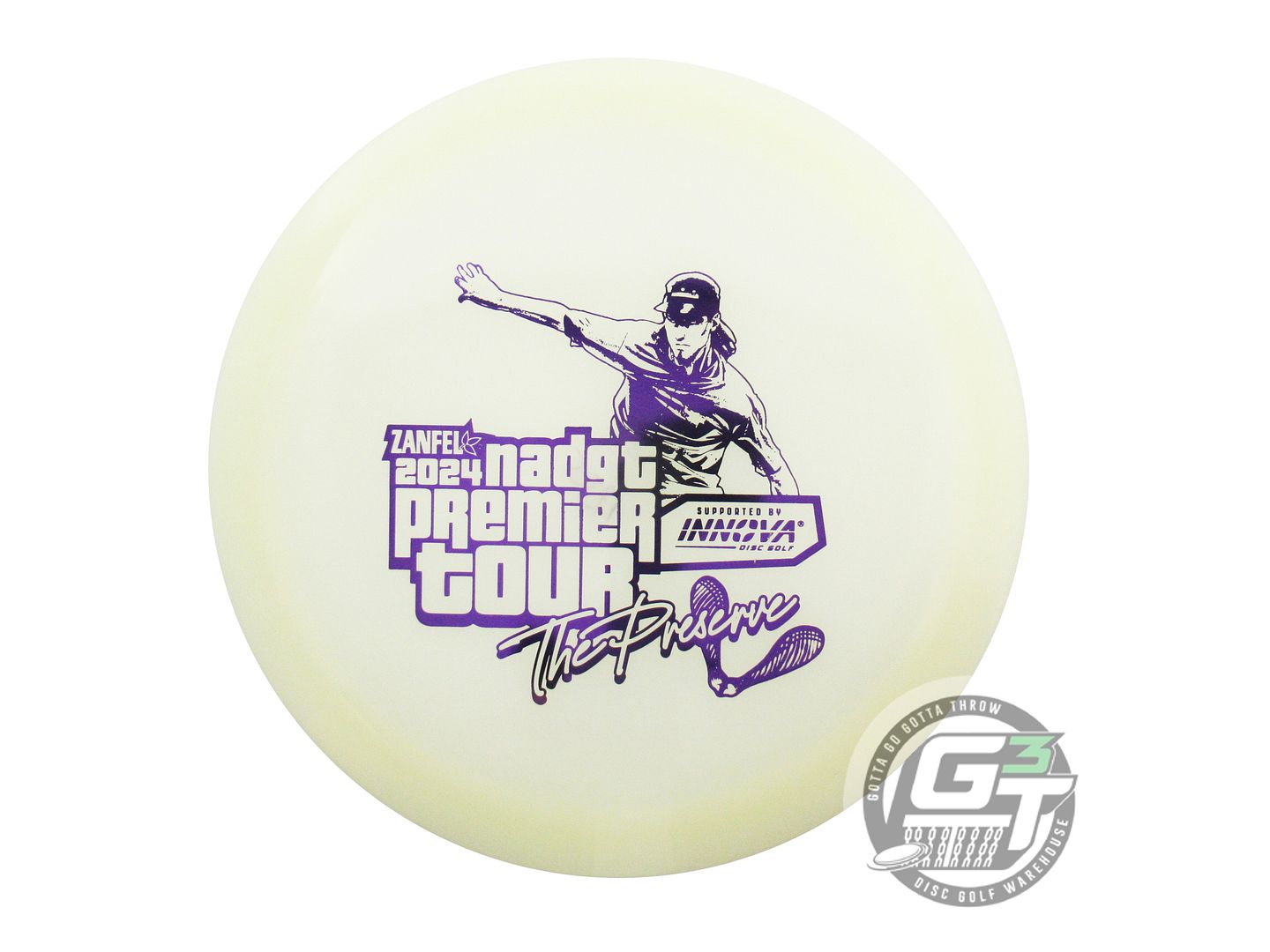 NOS Innova [NADGT] Champion Glow Firebird 175g Purple Foil Distance Driver Disc