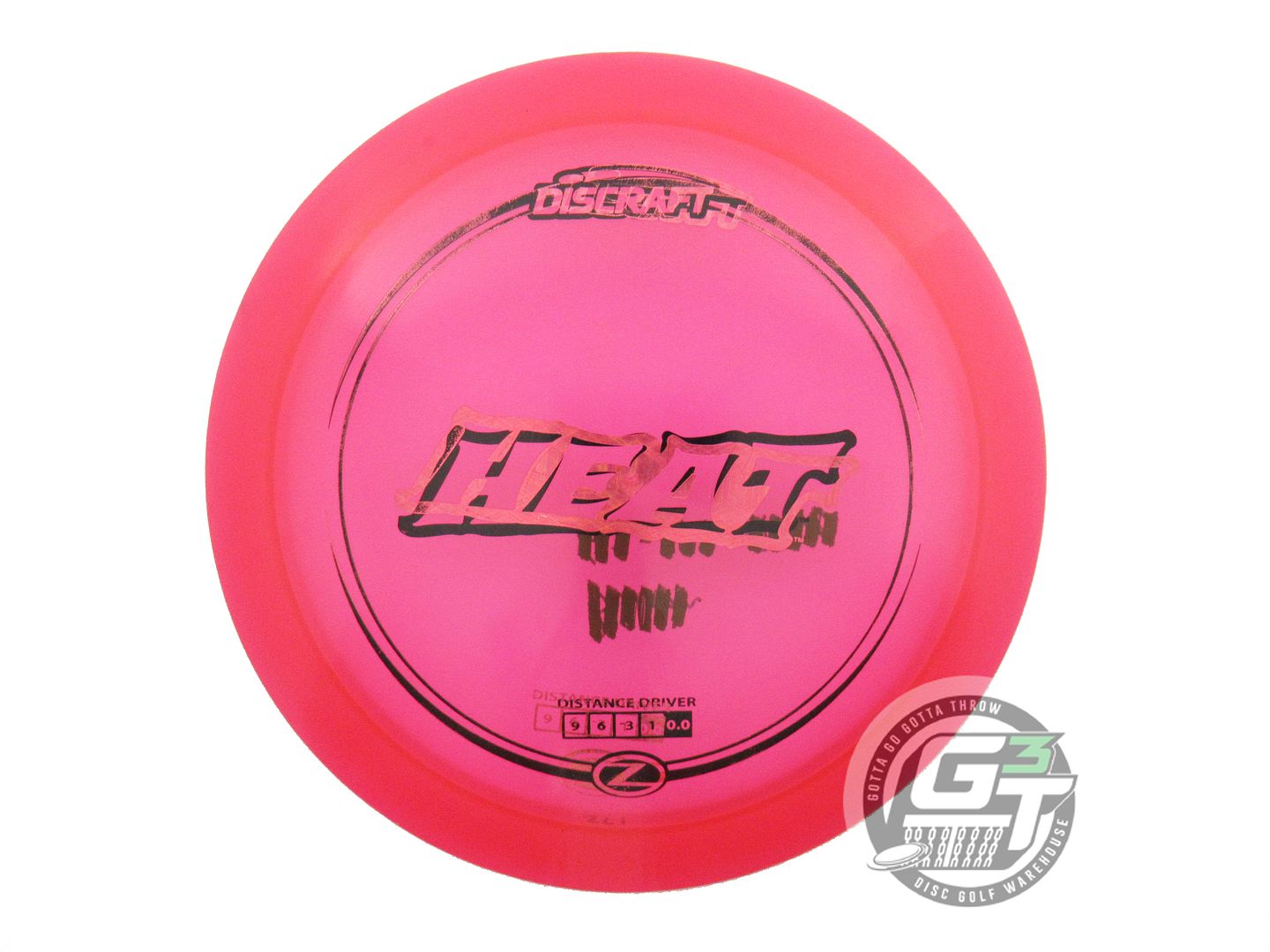 USED Discraft X-OUT Z Heat 172g Pink Distance Driver Golf Disc
