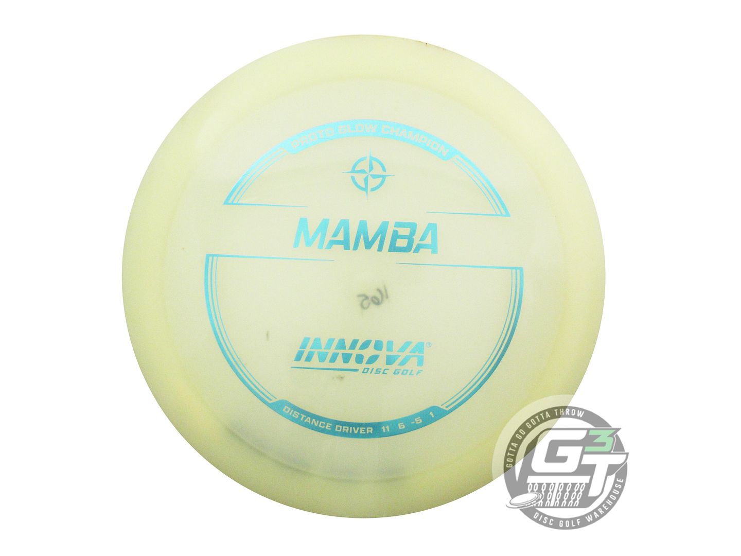USED Innova PROTO Champion Glow Mamba 165g Aqua Foil Distance Driver Golf Disc