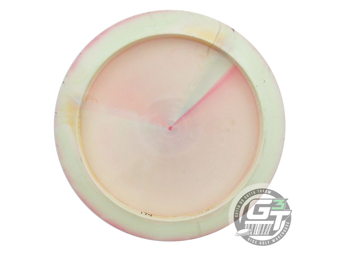 USED Discraft [McBETH] ESP Zeus 174g Lime-Pink Teal Heart Foil Driver Golf Disc