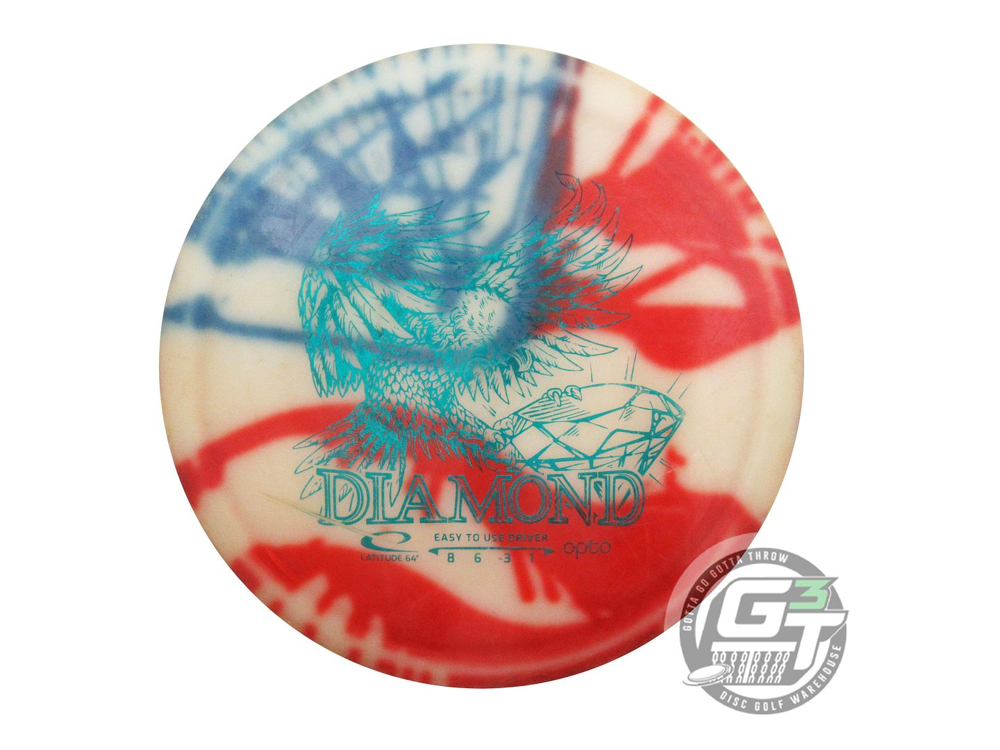 USED Latitude 64 MyDye Opto Diamond 157g Flag Fairway Driver Golf Disc