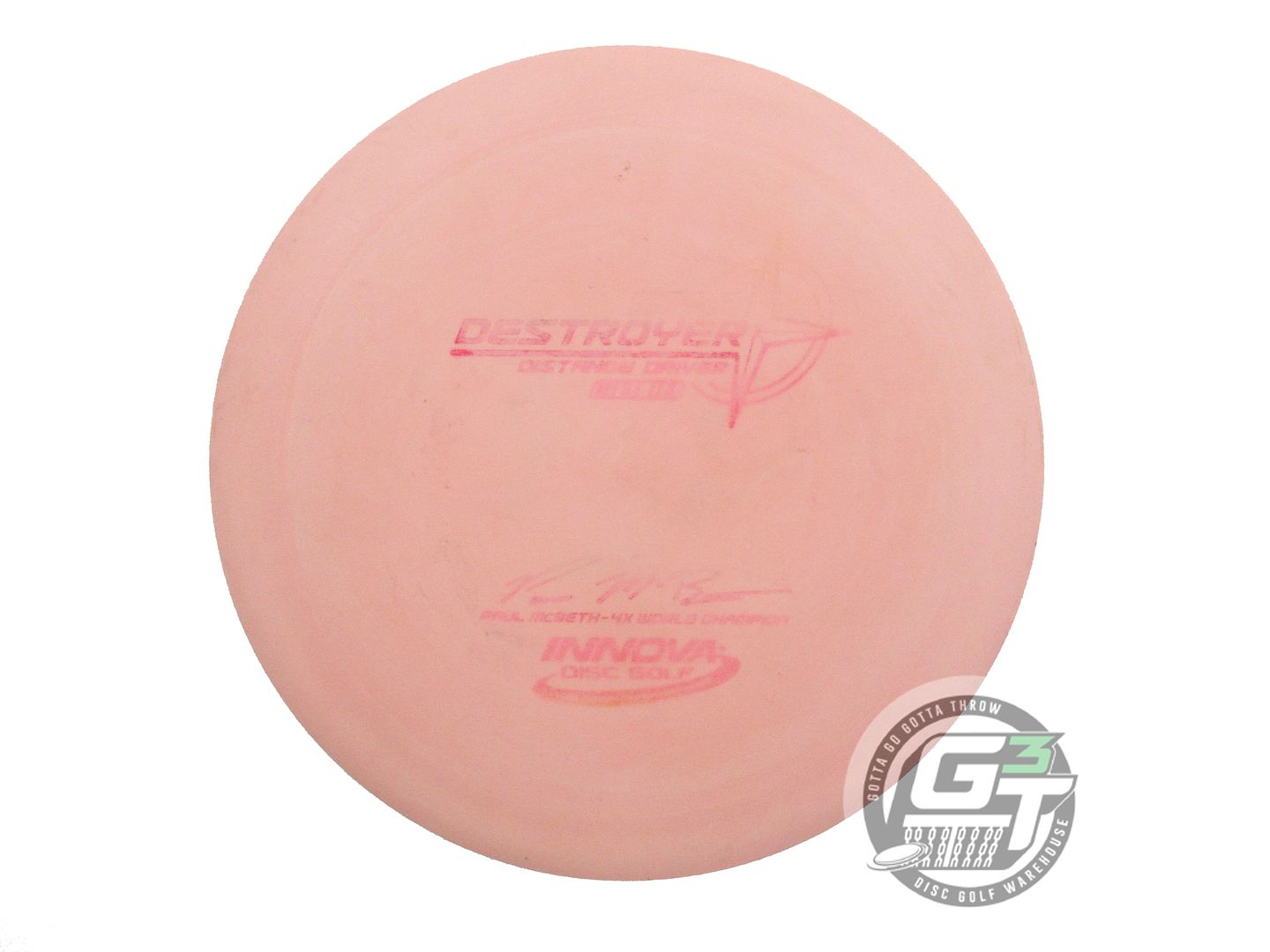 USED Innova [McBETH] Star Destroyer 172g Pink Wiped Stamp Driver Golf Disc
