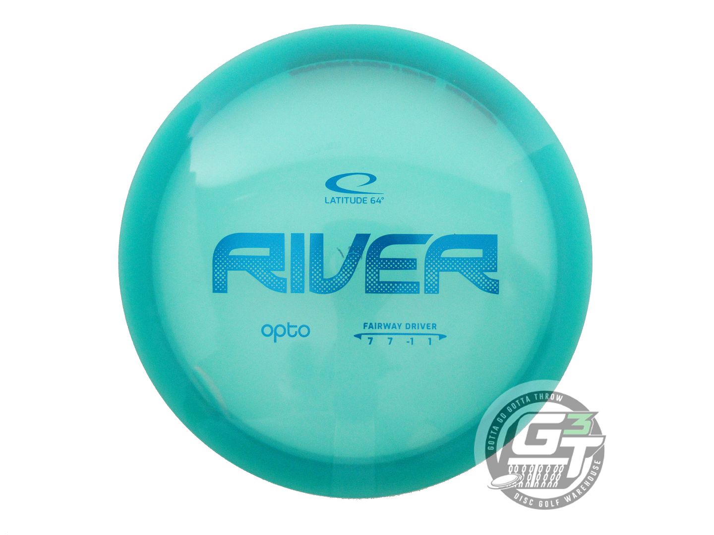 USED Latitude 64 Opto River 171g Teal Blue Foil Fairway Driver Golf Disc