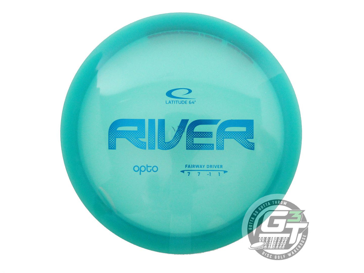USED Latitude 64 Opto River 171g Teal Blue Foil Fairway Driver Golf Disc