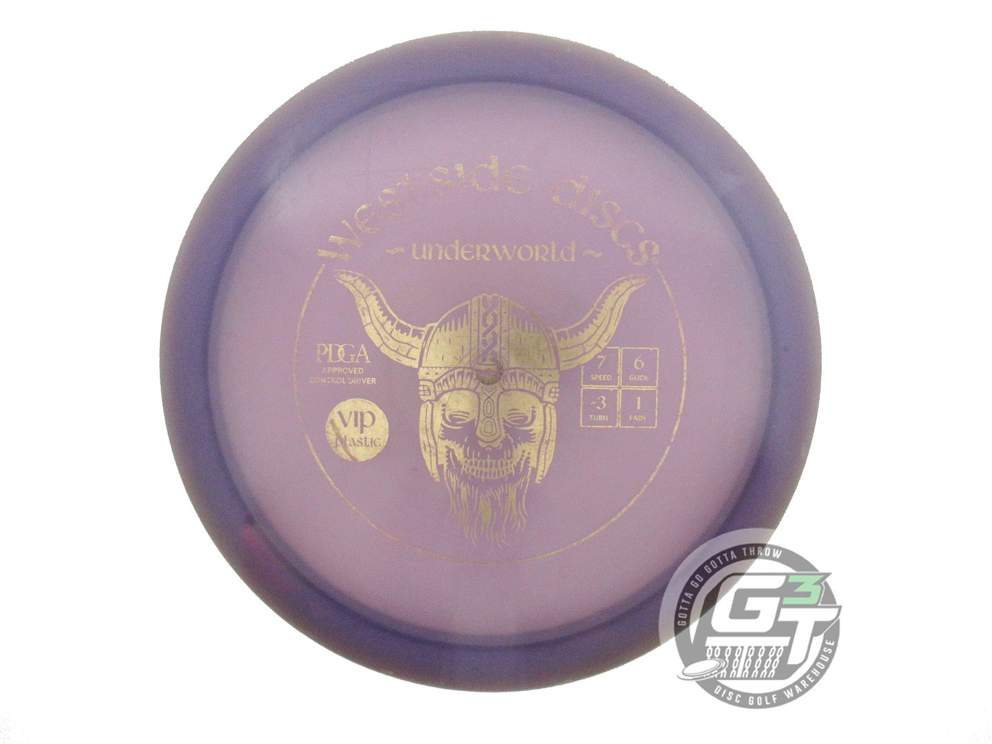 USED Westside Discs VIP Underworld 175g Purple Gold Foil Fairway Driver Disc