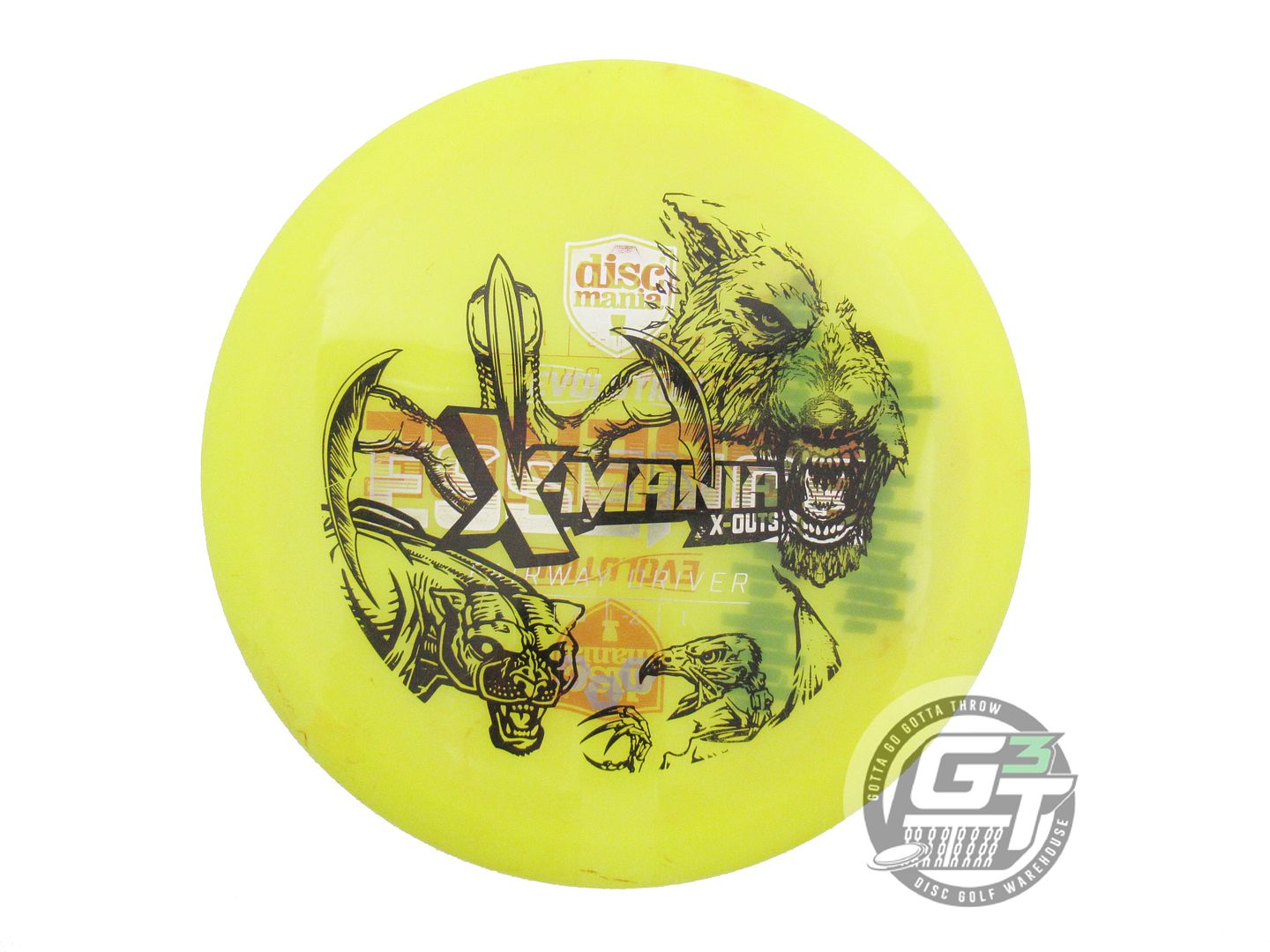 USED DiscMania X-OUT Neo Essence 171g Yellow Driver Golf Disc