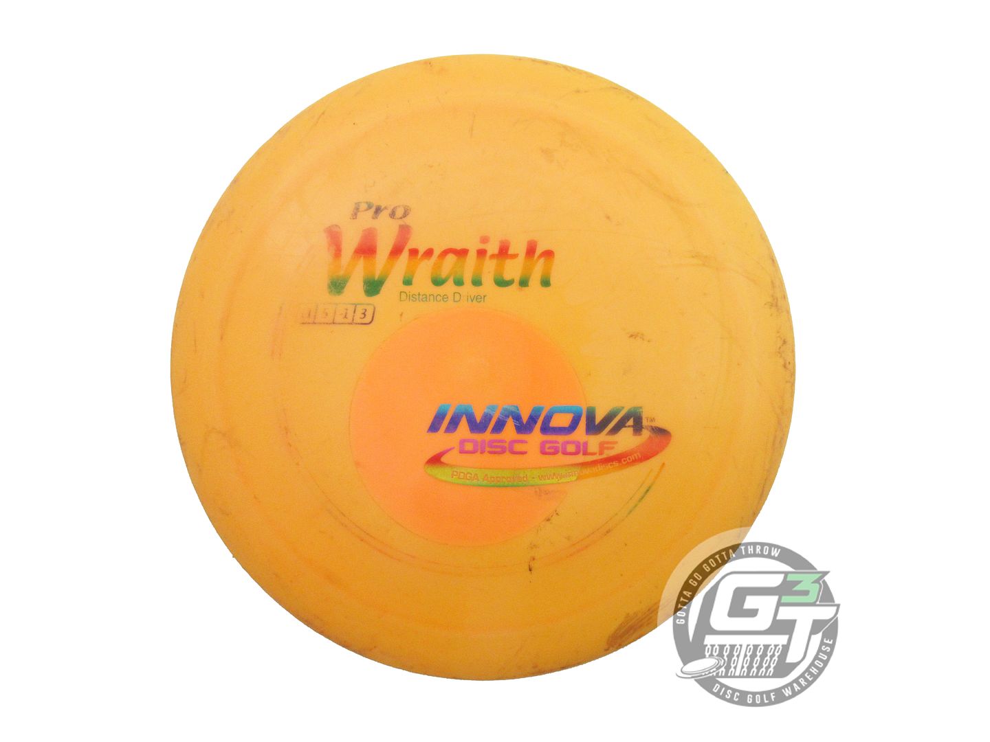 USED Innova Pro Wraith 170g Orange Rainbow Foil Distance Driver Golf Disc