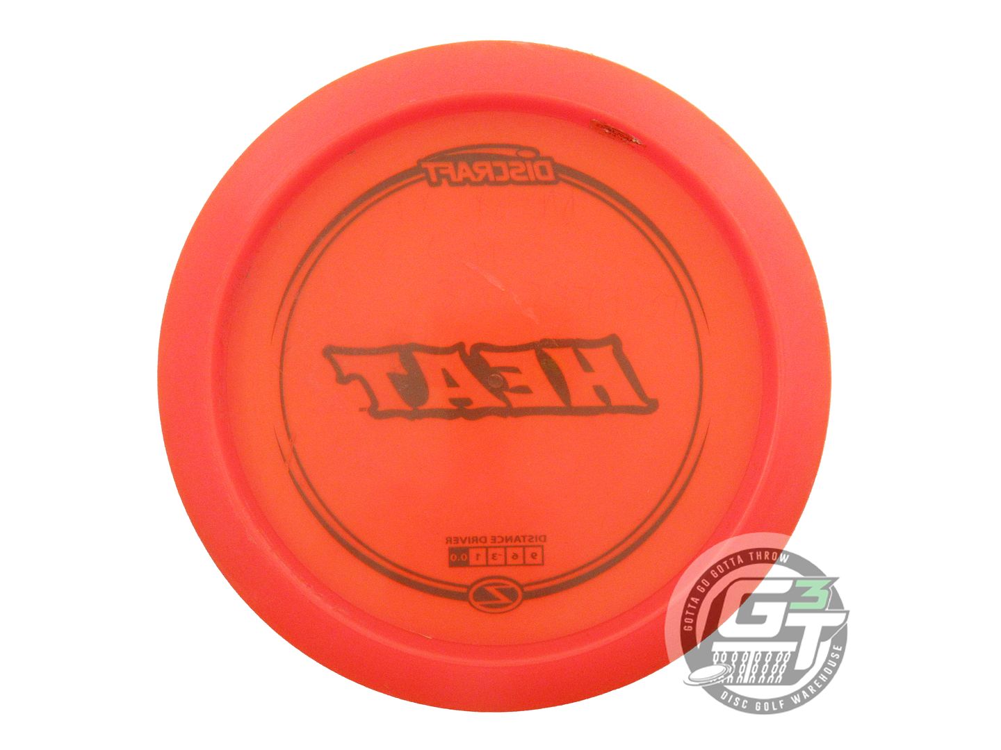 USED Discraft Z Heat 174g Orange Black Stamp Distance Driver Golf Disc