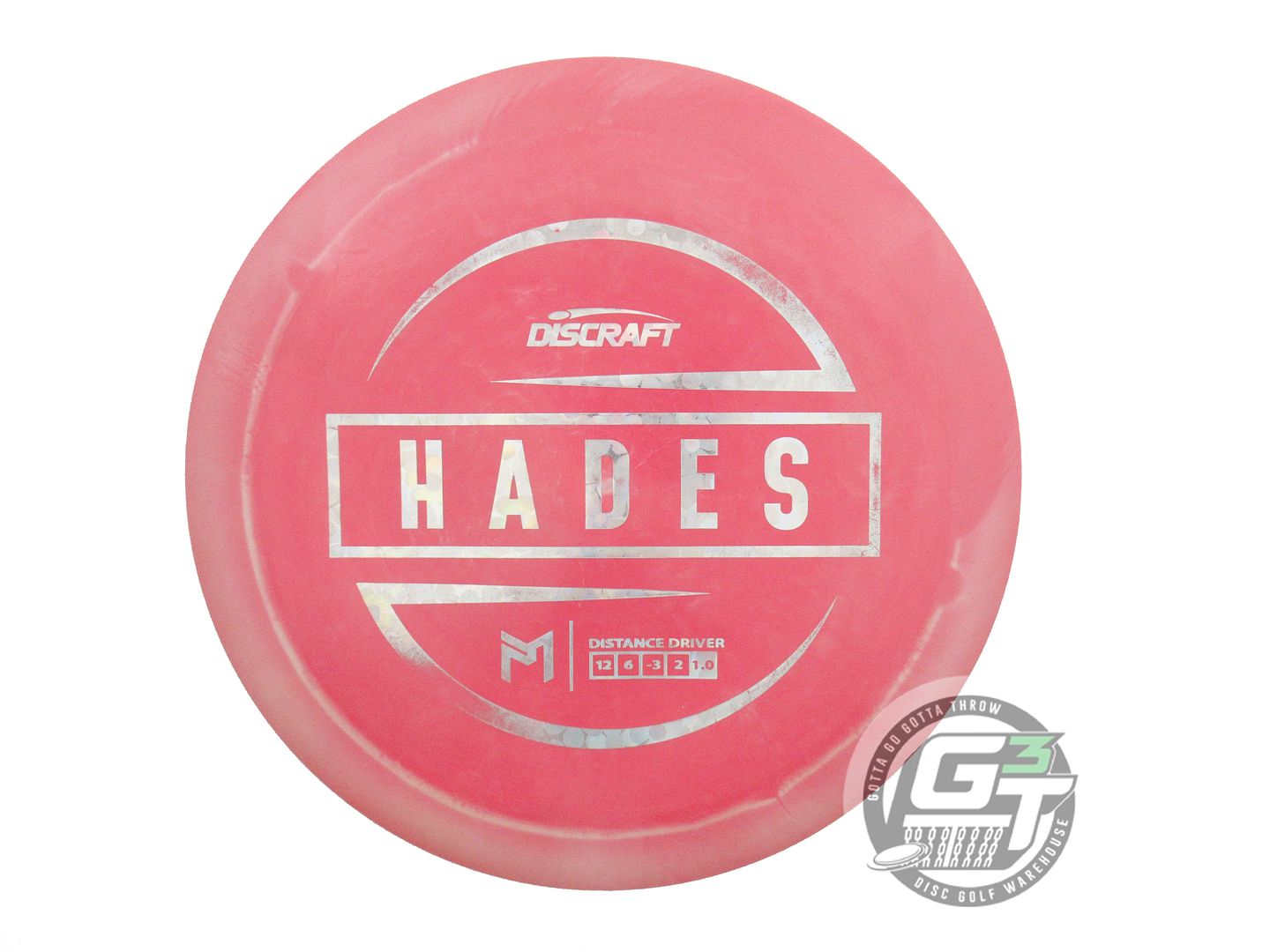 USED Discraft [McBETH] ESP Hades 173g Pink-Lime Silver Flower Driver Golf Disc