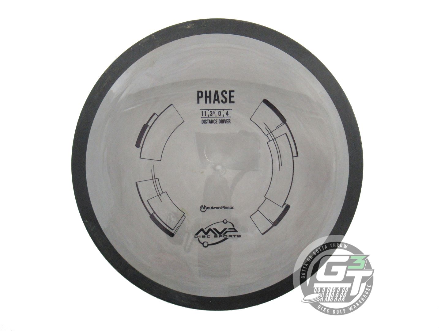 USED MVP Disc Sports Neutron Phase 166g Gray Distance Driver Golf Disc